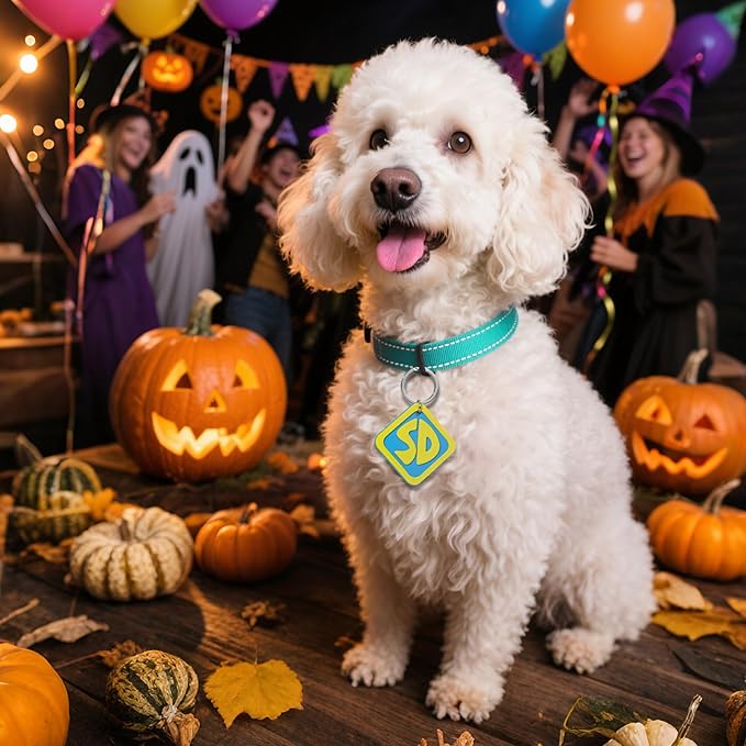 Collar Reflectante para Perro Disfraz Halloween Tamaños XS S M L XL XXL miniatura 6