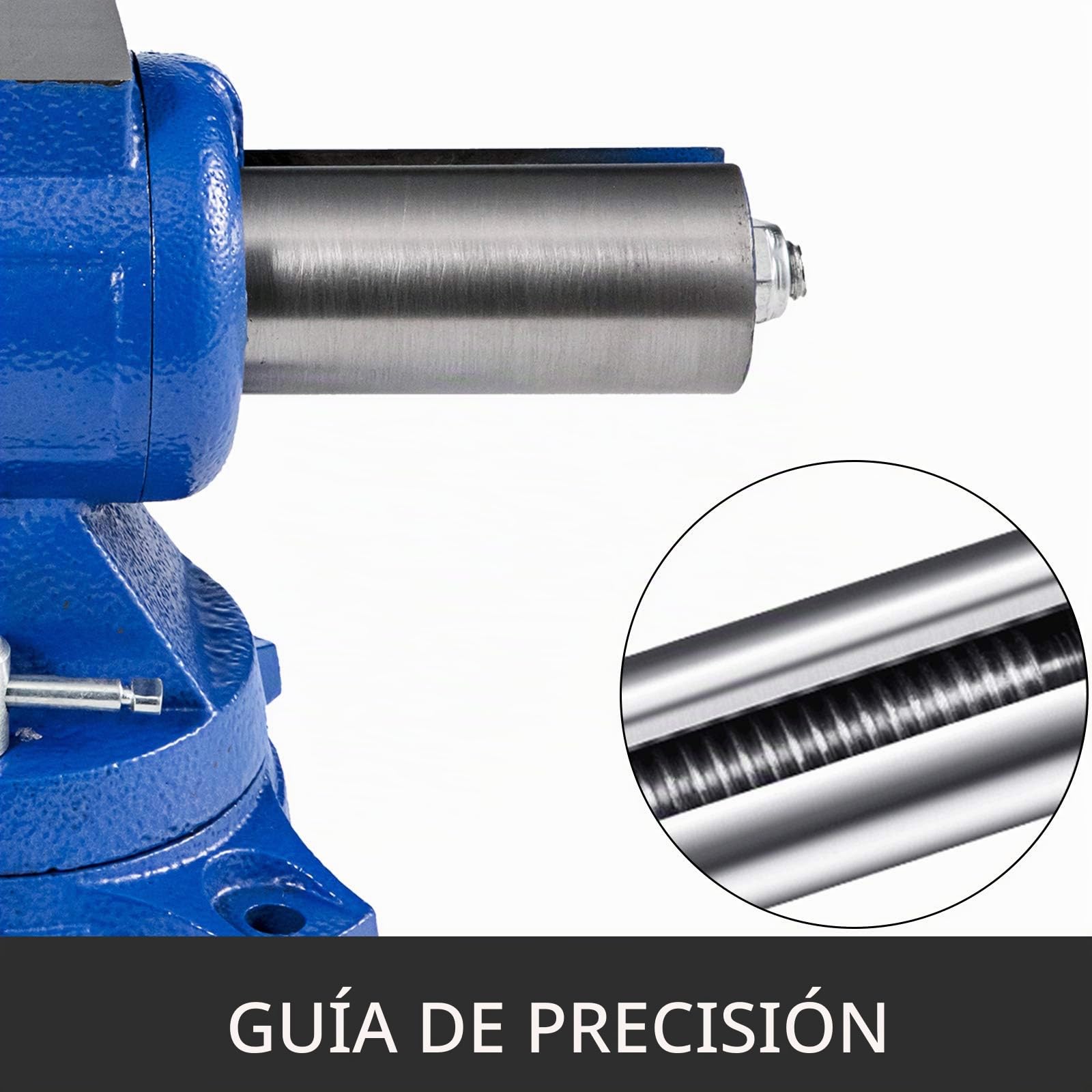 VEVOR Multifuncional Banco de Cabeza Giratoria de 360° 30KN Fuerza de agarre 3000KG para Procesamiento de Máquina y de Vicio de 6 Pulgadas con Base y Herramienta Tornillo de Banco, Industrial