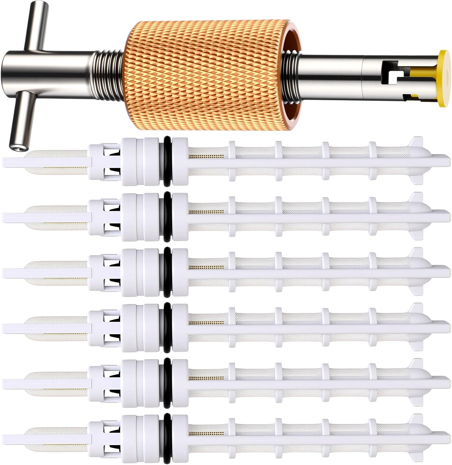 Herramienta de Extracción de Tubo Orificio AC para Vehículos con 6 Piezas