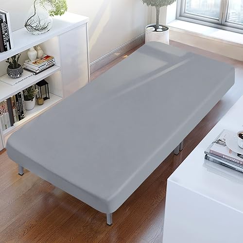 Miniatura 13 de Sábanas para catre de 31" x 75", sábana ajustable para colchón de catre de guardería con cama individual estrecha/litera de campamento/literas