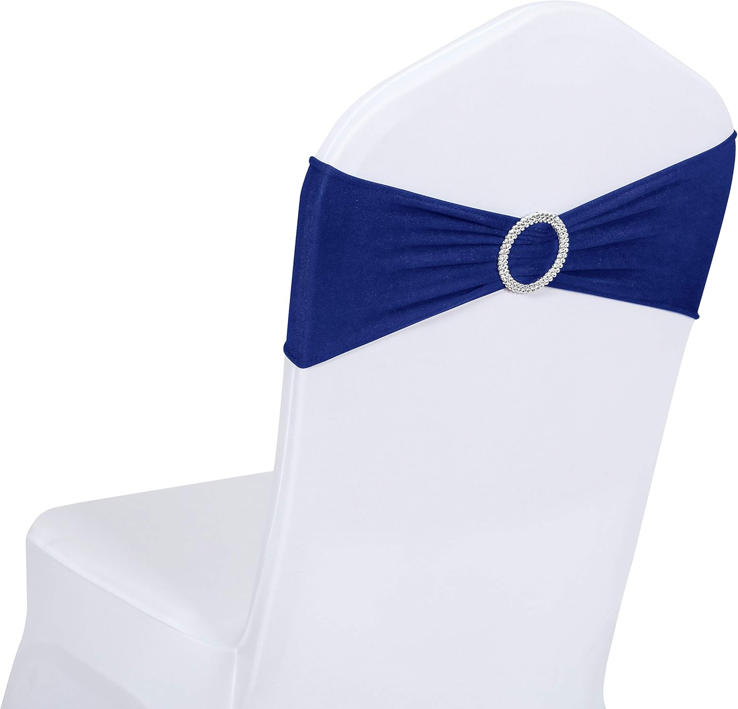 Obstal Spandex Chair Sashes with Buckle (50 pcs) Royal Blue