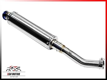 Amazon | a301-61 純正エキパイ対応 ステン チタン 焼き