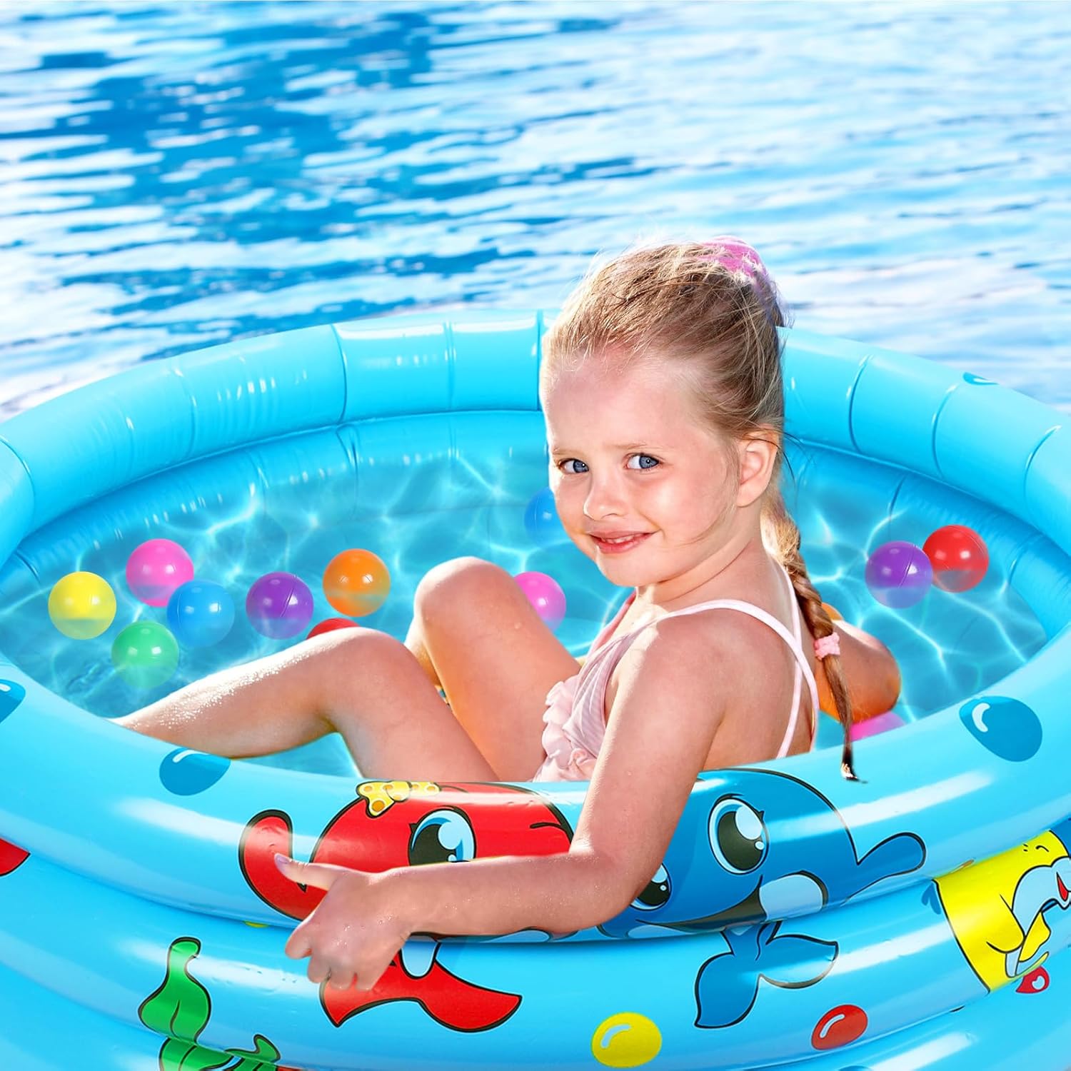 Kiddie Pool HIWENA Inflatable 45