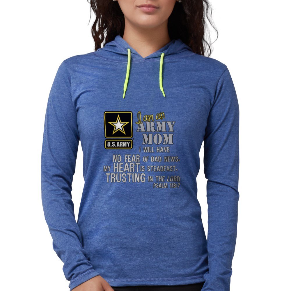 CafePress I Am An Army Mom No Fear Womens Hoodie T-Shirt