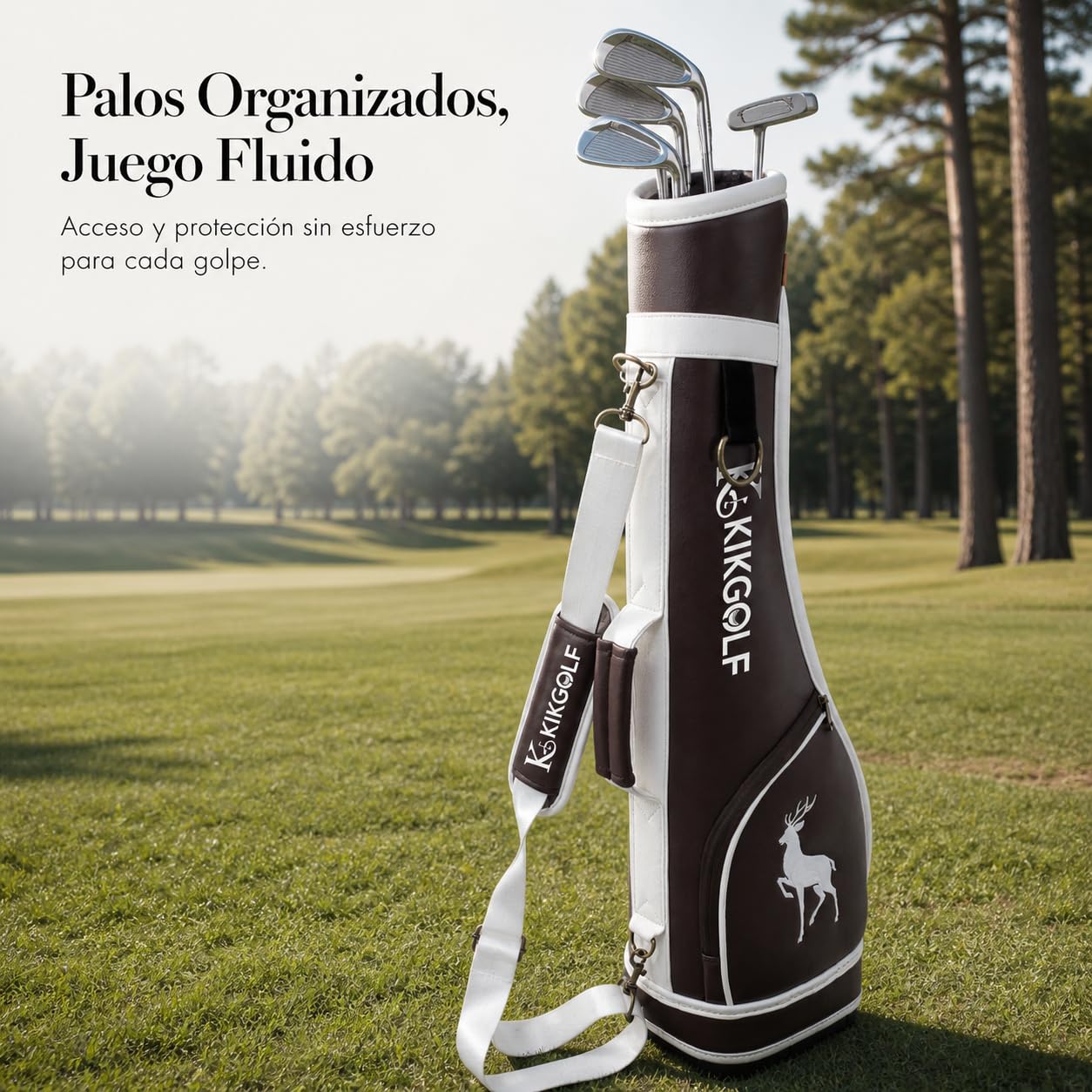Bolsa Golf Impmeable, Marrón Oscuro