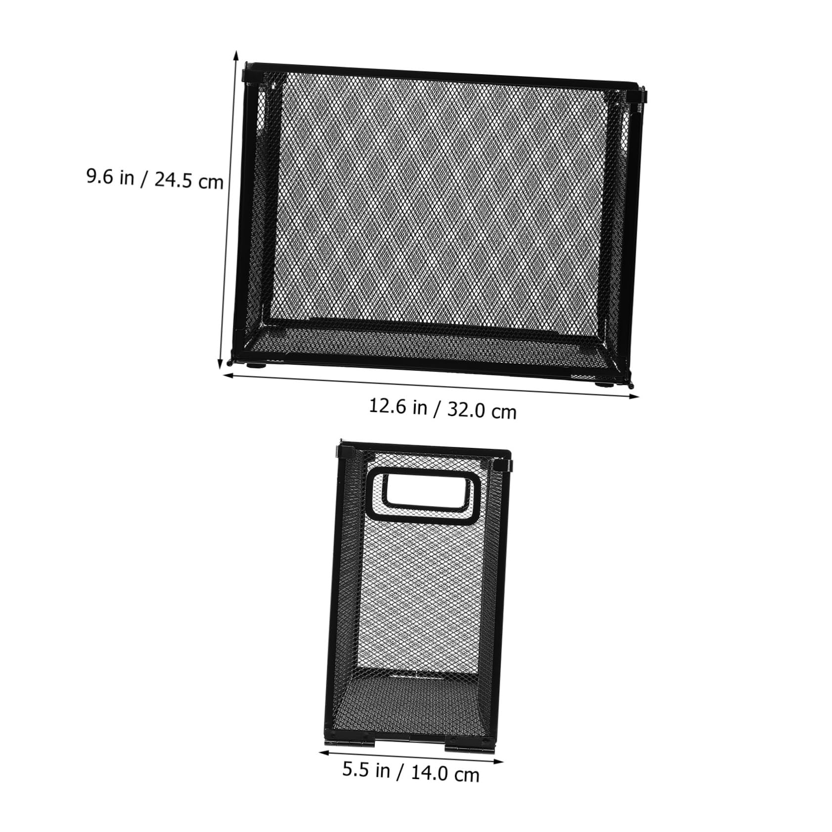 Holibanna Metal File Holder for Desk Compact and Office Organizer Easy to Assemble Elegant Design for Efficient Workspace Organization for Files and Magazines