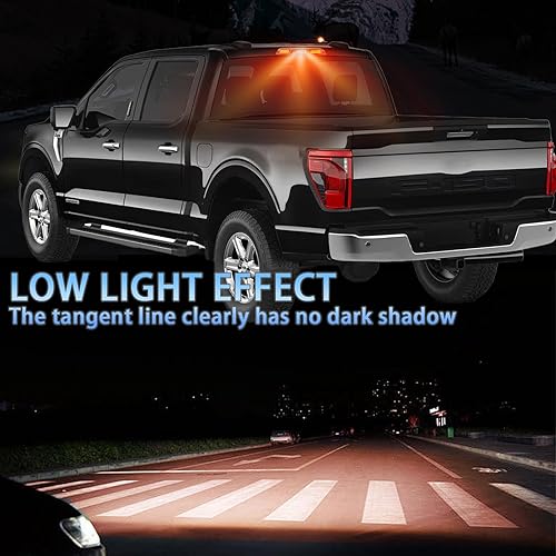 Miniatura 6 de PGTONOE Luz LED Roja de Montaje Alto 3ra Tercera Luz de Freno Intermitente Señal de Giro Lámpara de Carga Compatible con Ford F150 F250 F350 F450