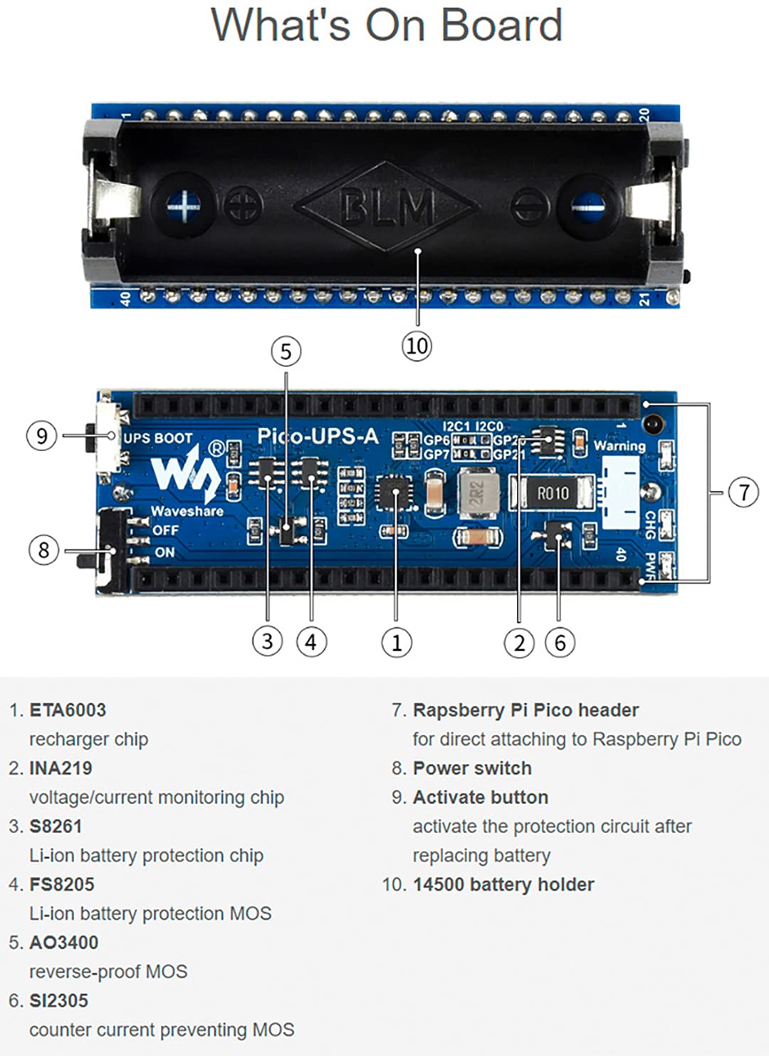 Buy Uninterruptible Power Supply (UPS Module) for Raspberry Pi Pico