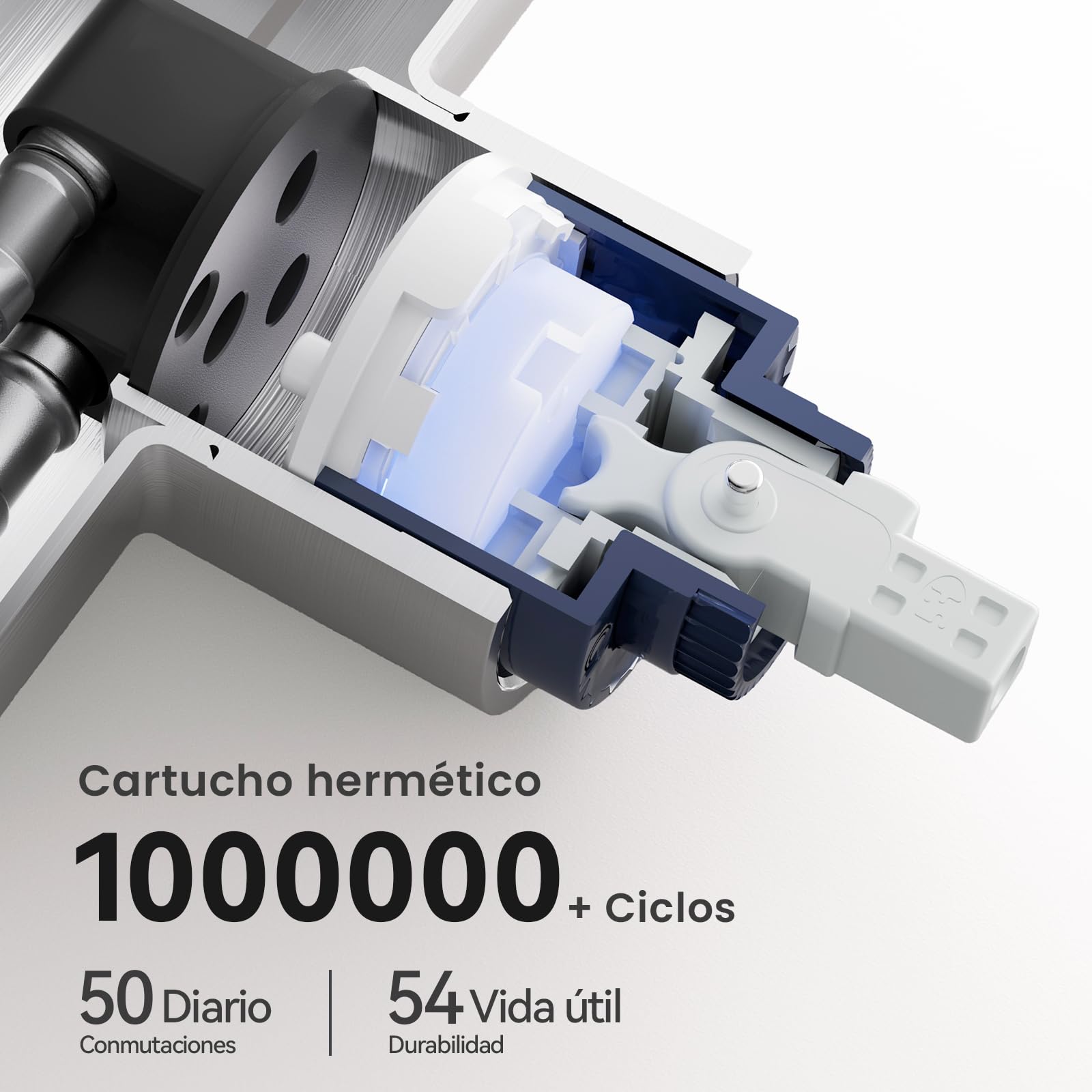 CECIPA Grifo cocina extraíble, 2 modos, inox 304, giro 360°, cepillado