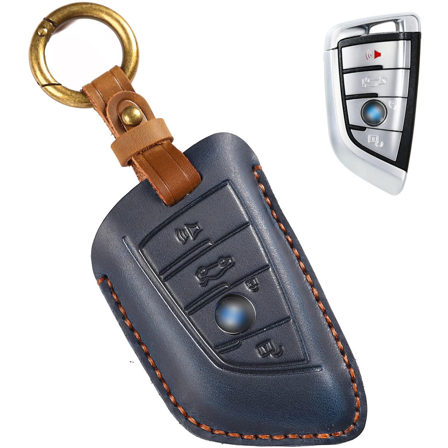 Photo 1 of Key Shell for BMW Remote Key Fob Protective Case (Blue) (5PC)