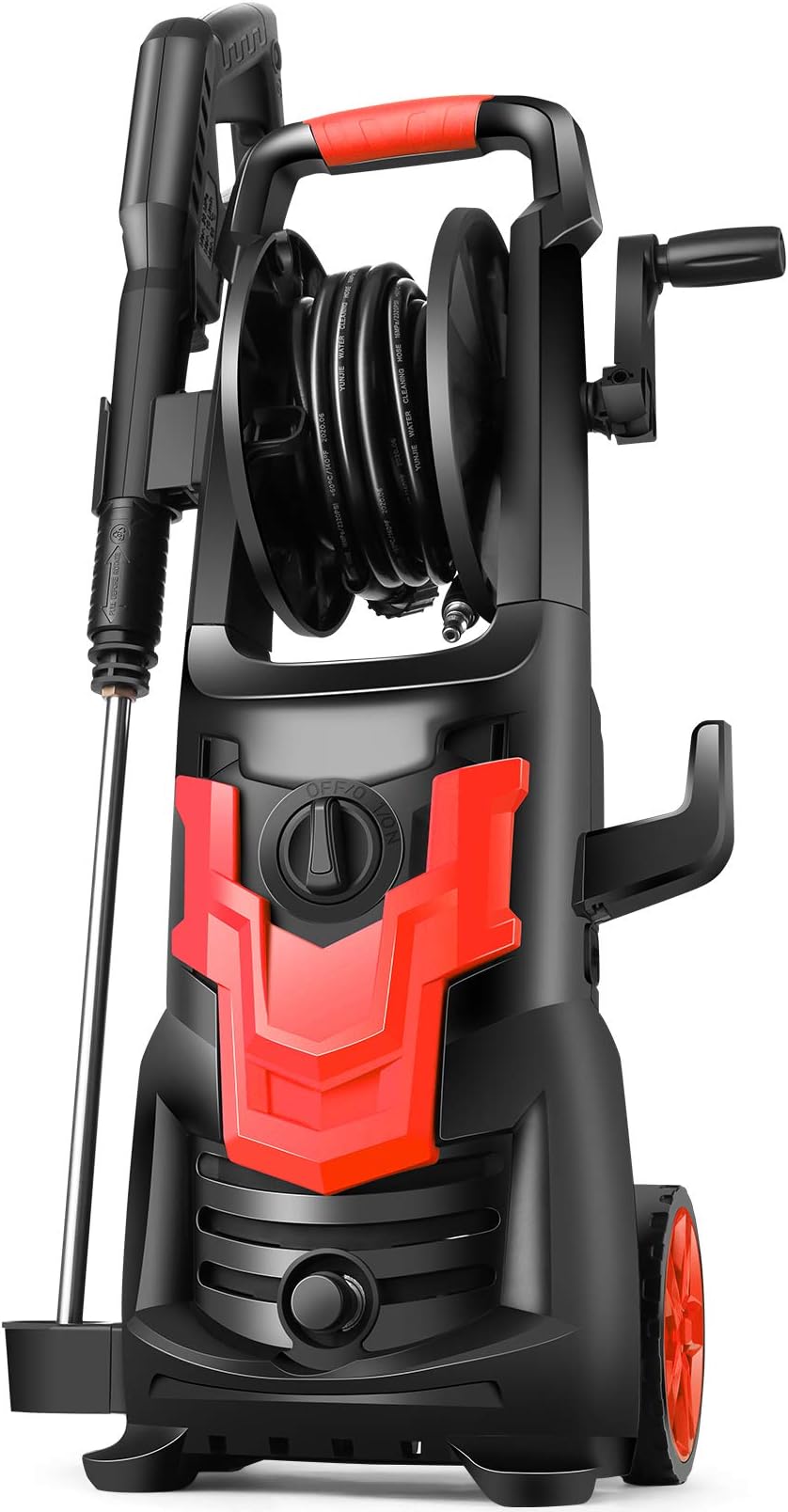 WHOLESUN 3000PSI Pressure Washer Electric 1.8GPM 1600W High Power Washer Machine with Spray Gun & 5 Nozzles