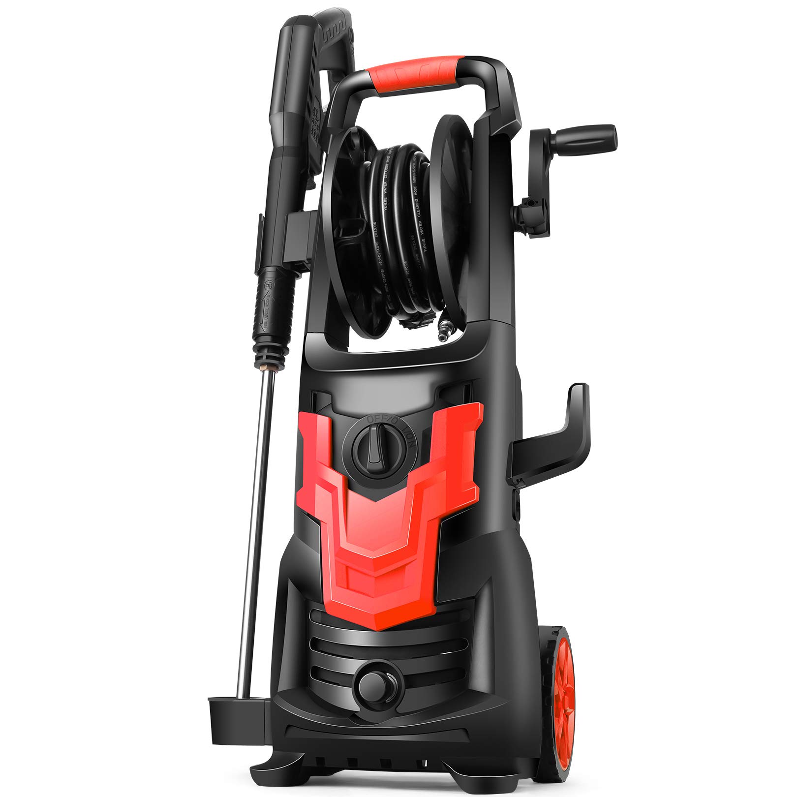 WHOLESUN 3000PSI Pressure Washer Electric 1.8GPM 1600W High Power Washer Machine with Spray Gun & 5 Nozzles