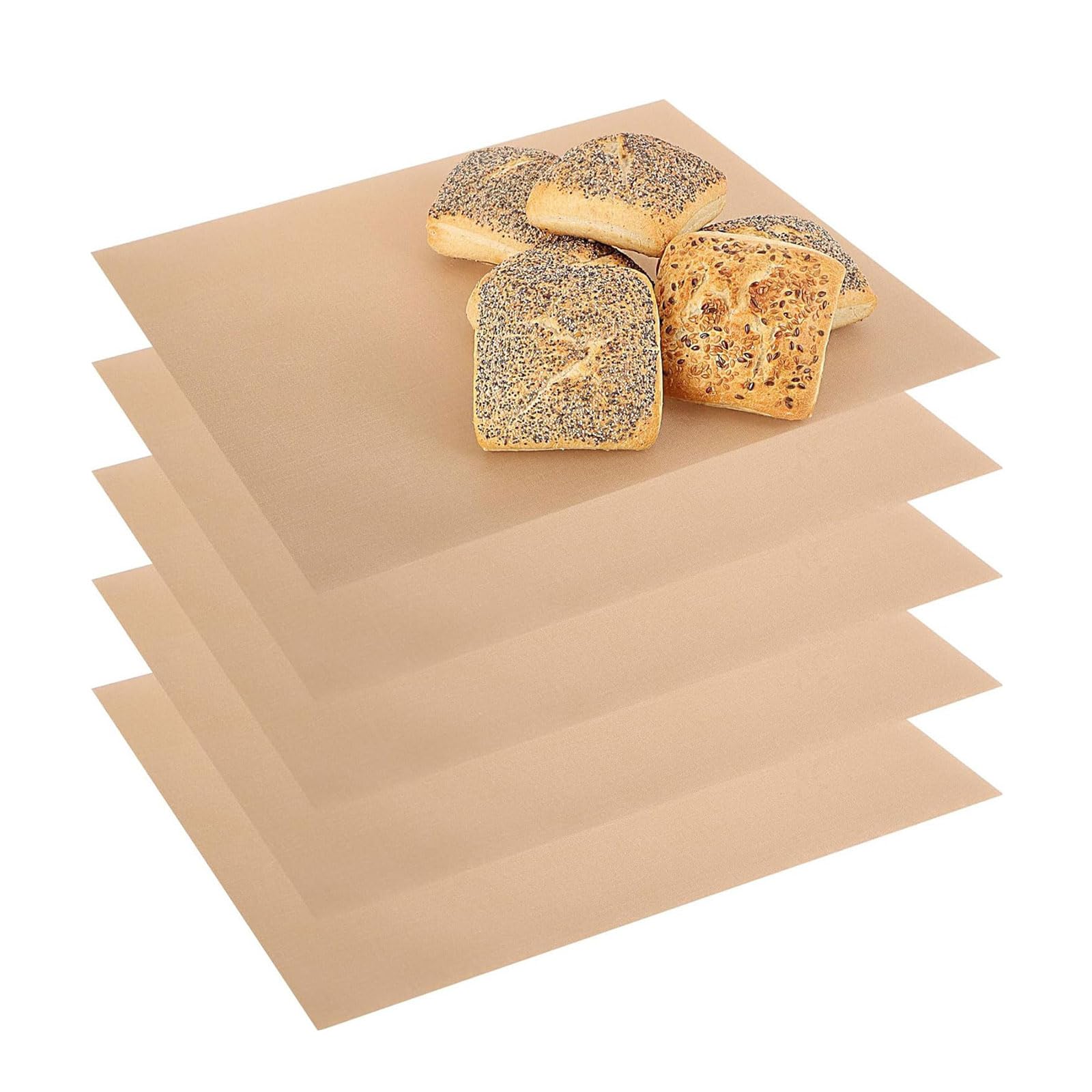 Lot de 10 tapis de cuisson anti-adhésifs en papier résistant à l'huile pour four