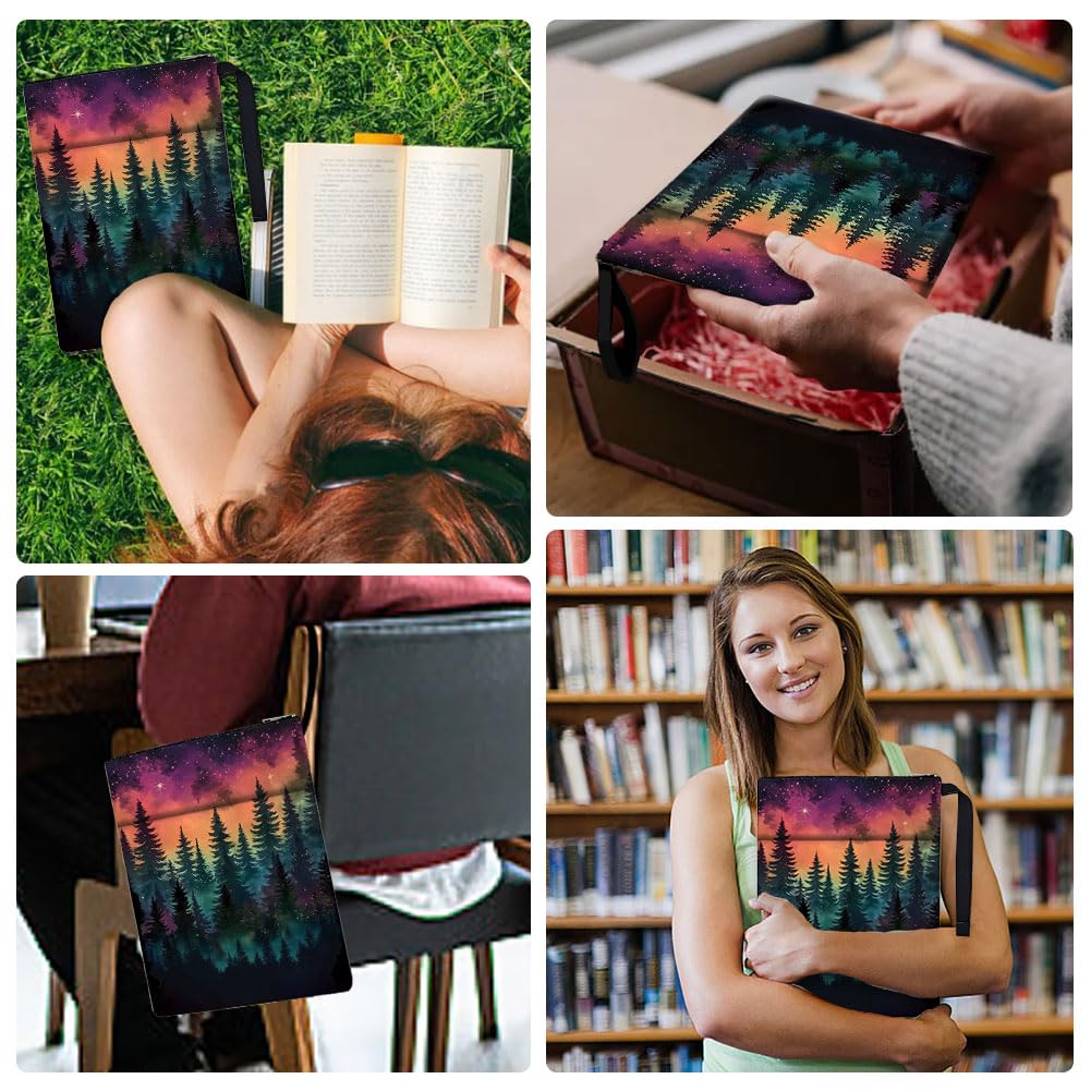 1 custodia per libri con cerniera, 34 x 24 cm, copertina per libri in brossura, per studenti, insegnanti e per il rientro a scuola