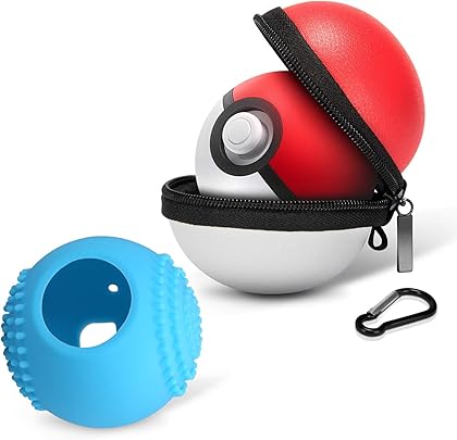HEYSTOP Custodia per Poke Ball Plus Custodia Borsa per Nintendo Switch Accessori Protettiva Anti-Scivolo Pokemon Lets Pack Pikachu Eevee Pokeball Game HEYSTOP Custodia per Poke Ball Plus Custodia Borsa per Nintendo Switch Accessori Protettiva Anti-Scivolo Pokemon Lets Pack Pikachu Eevee Pokeball Game