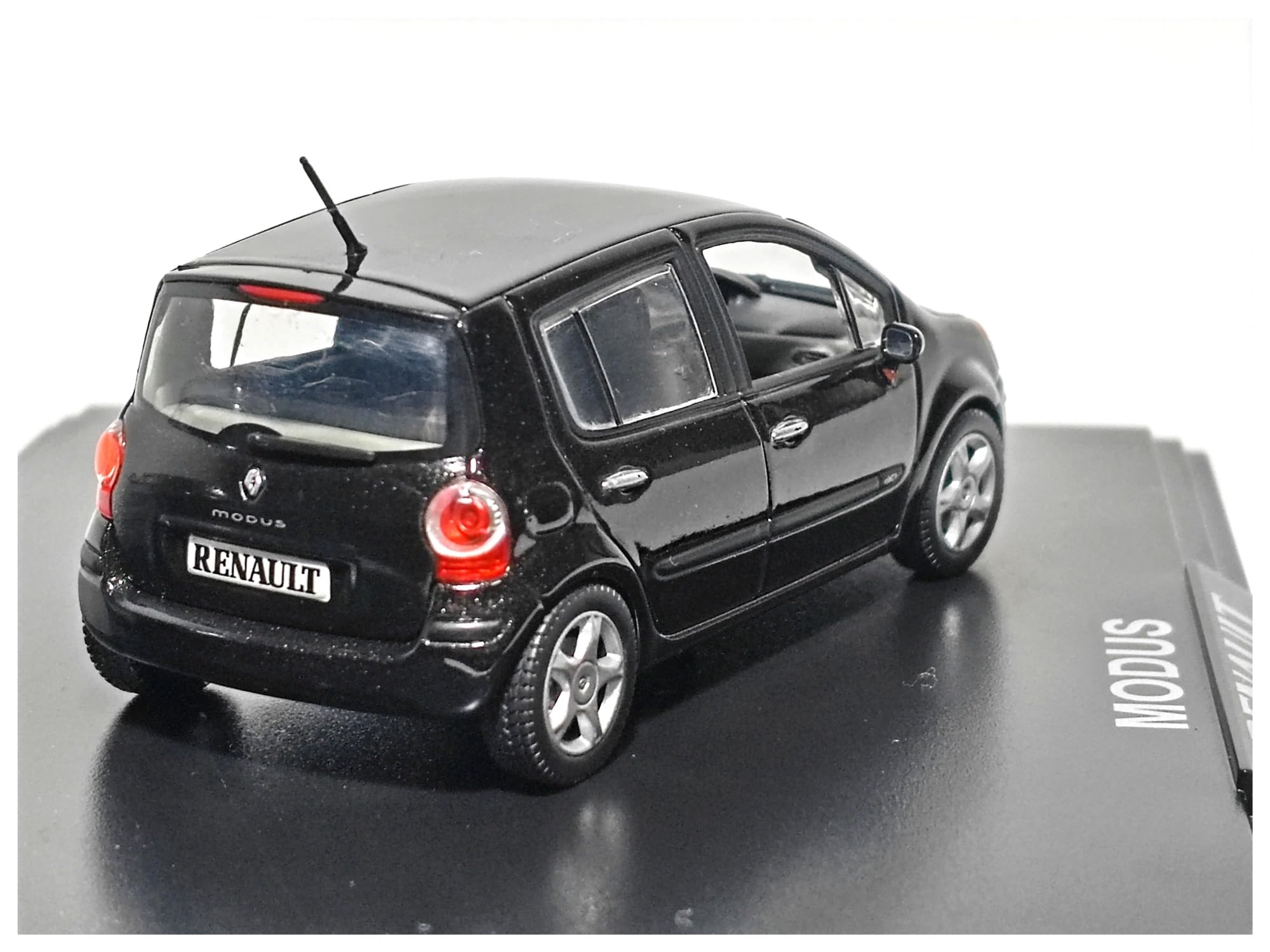 1 43 Per Renault Modus Berlina Nera In Lega Veicolo Miniatura Ornamenti Mini Veicoli Giocattoli