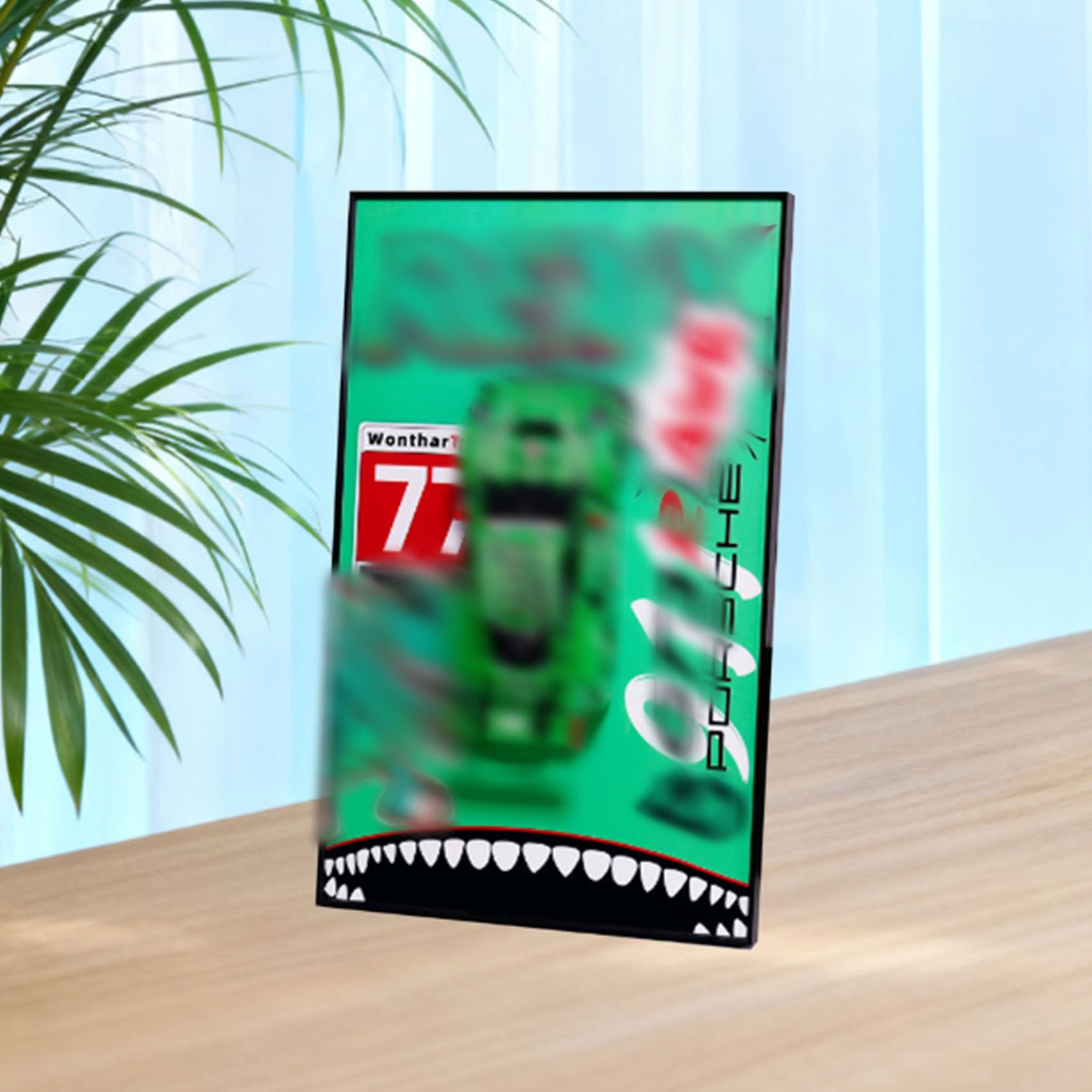Display Wallboard for Le-go 42224 Racing car Set, Wall photo frame, Wall Mount Display Stand Art Wall Mount Frame,(Model not Included)