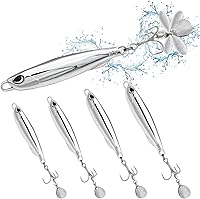 Vista 22 de Fishing Jigs Metal Fishing Spoons Lures, Blade Bait Spinner Long Casting Jigging Spoon Lure Vertical Hard VIB Swimbait for Walleye Bass Trout