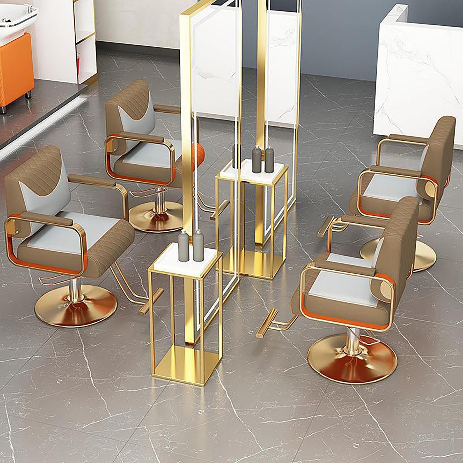 Fotel fryzjerski dla stylisty fryzur, profesjonalny hydrauliczny fotel fryzjerski z szeroką poduszką, fotel do stylizacji, wyposażenie salonu kosmetycznego i spa,B