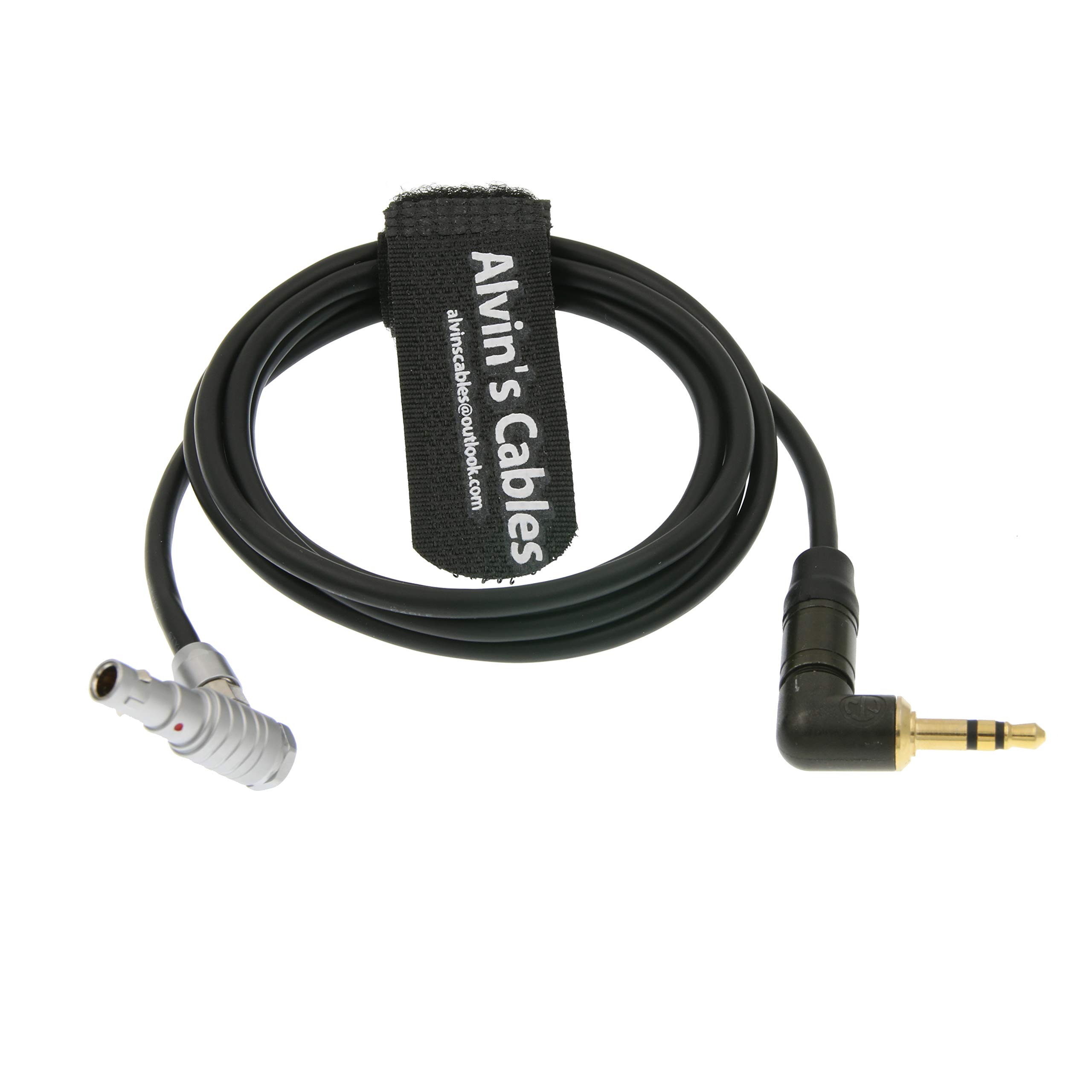 Alvin's Cables 5 Pin Angolo Retto Maschio a 3.5mm Angolo Retto TRS Cavo Audio per ARRI Alexa Mini Z CAM E2 1M