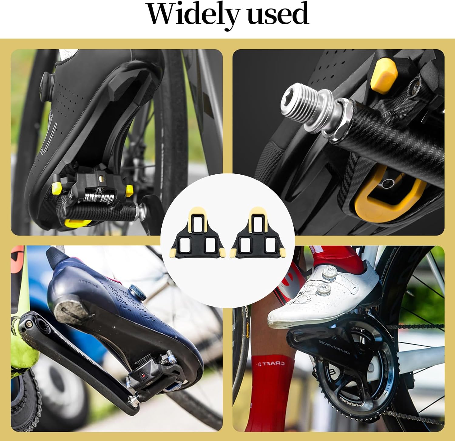 2pcs SPD Cleats for Cycling Shoes Cleats Set Compatible with Shimano SPD-SL Lightweight Durable Easy Installation Durable High-Performance Pedal Cleats, for Indoor Cycling and MTB Road Bike 7 71rTYJenEKL. AC SL1500