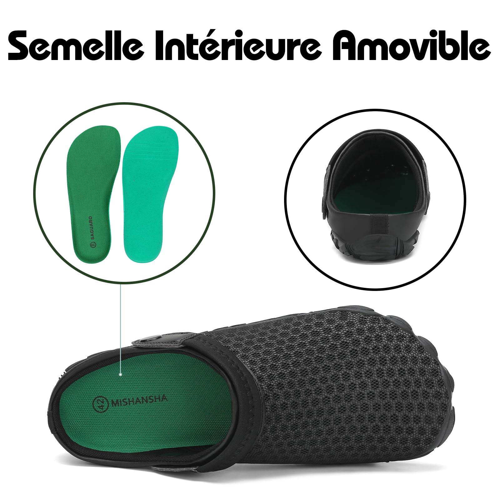 Mishansha été Mules et Sabots Homme Chaussure de Jardin