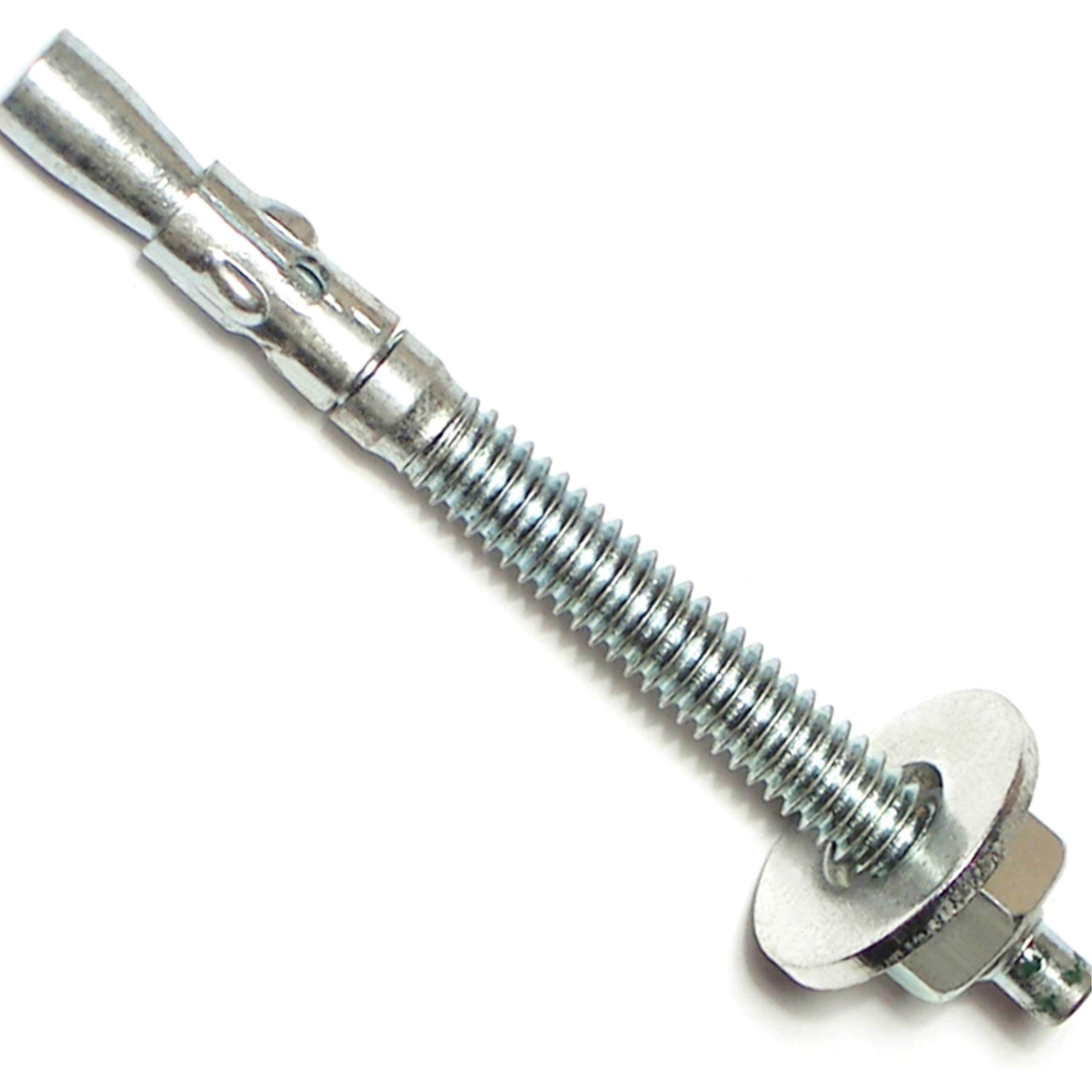 Ancre béton à tige ancres 1/4 x 3 goujon d'ancrage maçonnerie brique pleine x100
