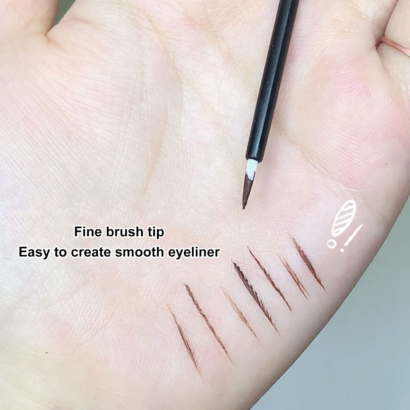50pcs Thin Tip Disposable Eyeliner Brush, Eyeliner Makeup Brushes - Image 4