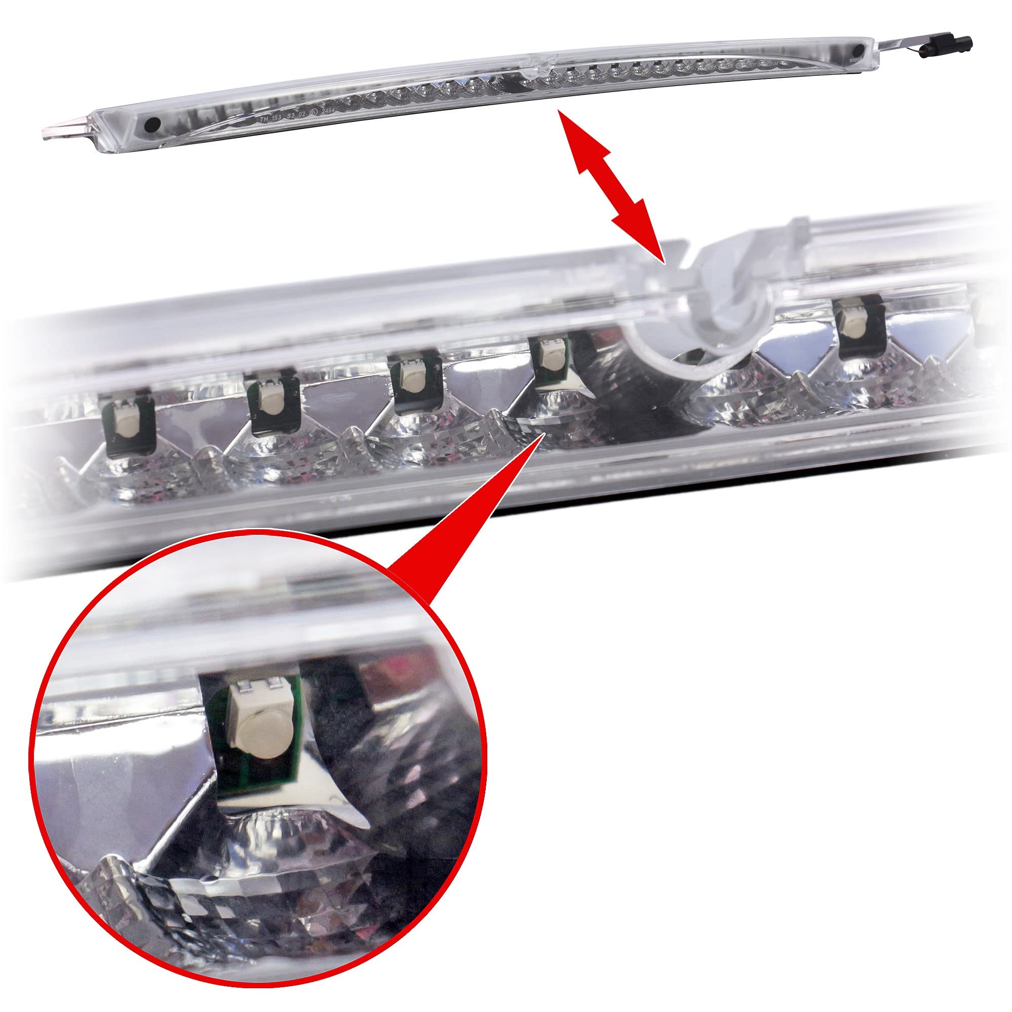 1x ORIGINAL BMW 63257145667 3. BREMSLEUCHTE BREMSLICHT STOPLICHT  