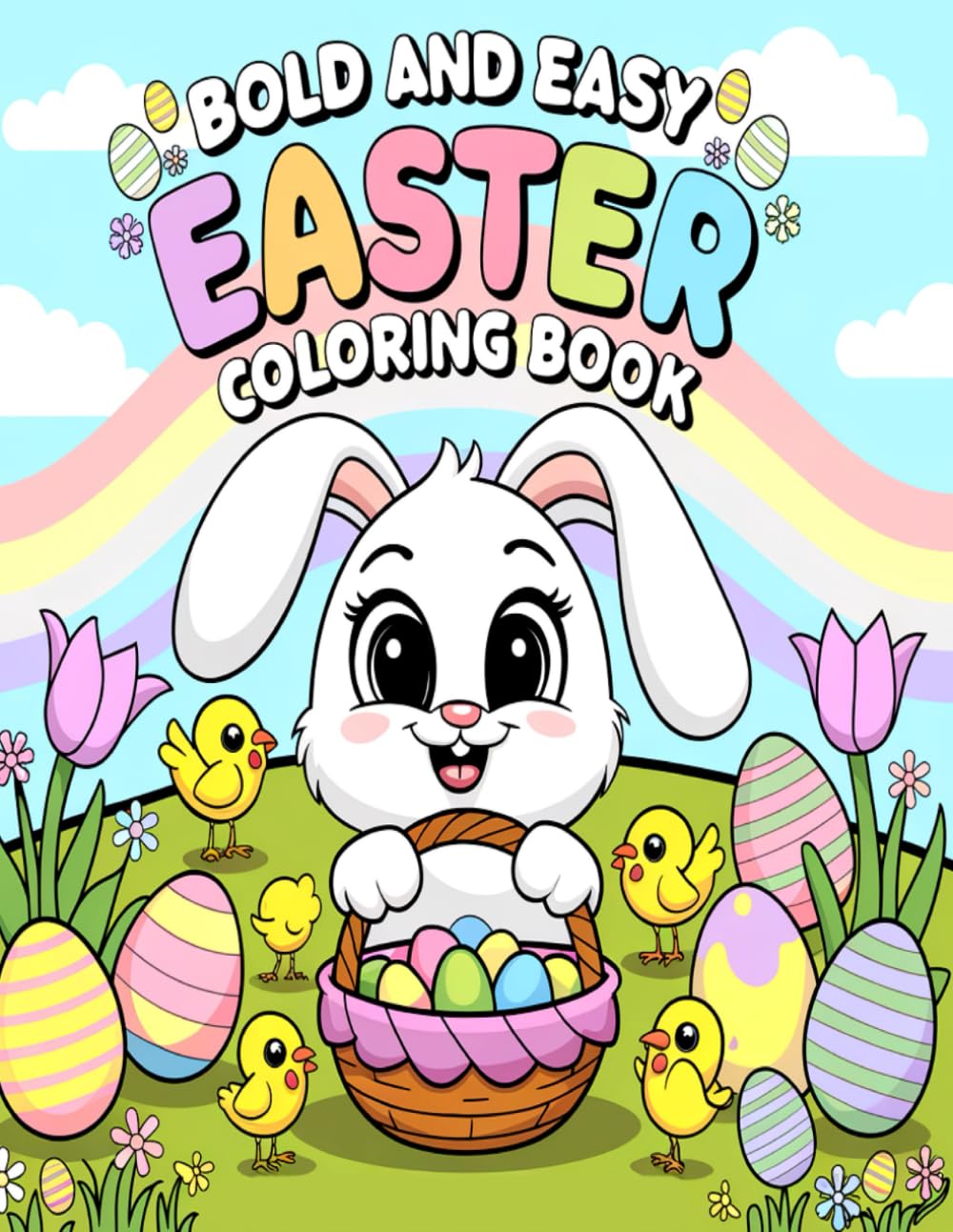 Bold and Easy Easter Coloring Book