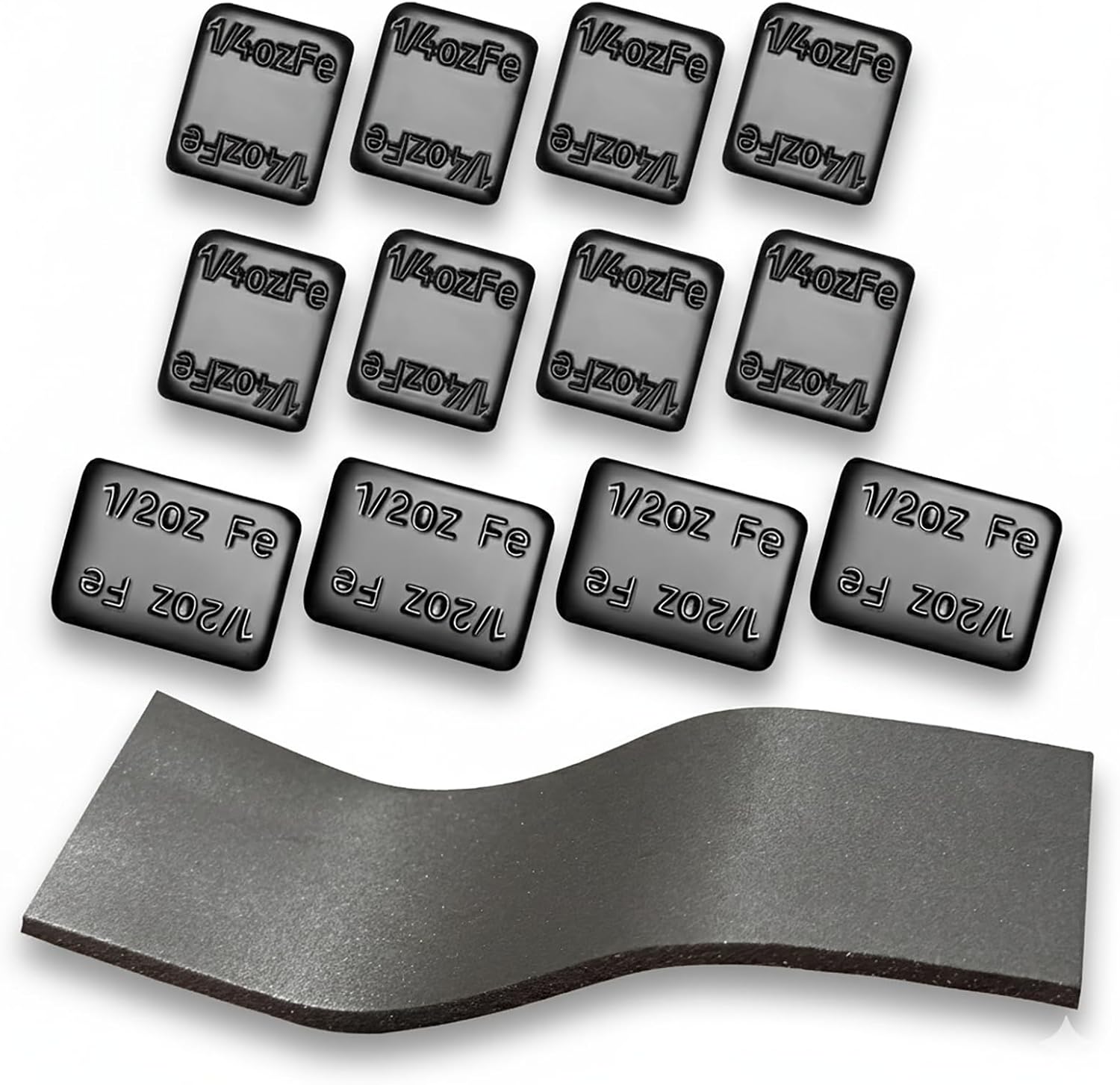 Pinewood Weights Kit - 7OZ Total - 4OZ 12 pcs 2 Sizes Derby Weights & 3OZ Stick-on Flexible Weight for Derby Car Kit Pinewood Car Kit Increasing Speed-No Drilling,Race Legal,Precise Matching