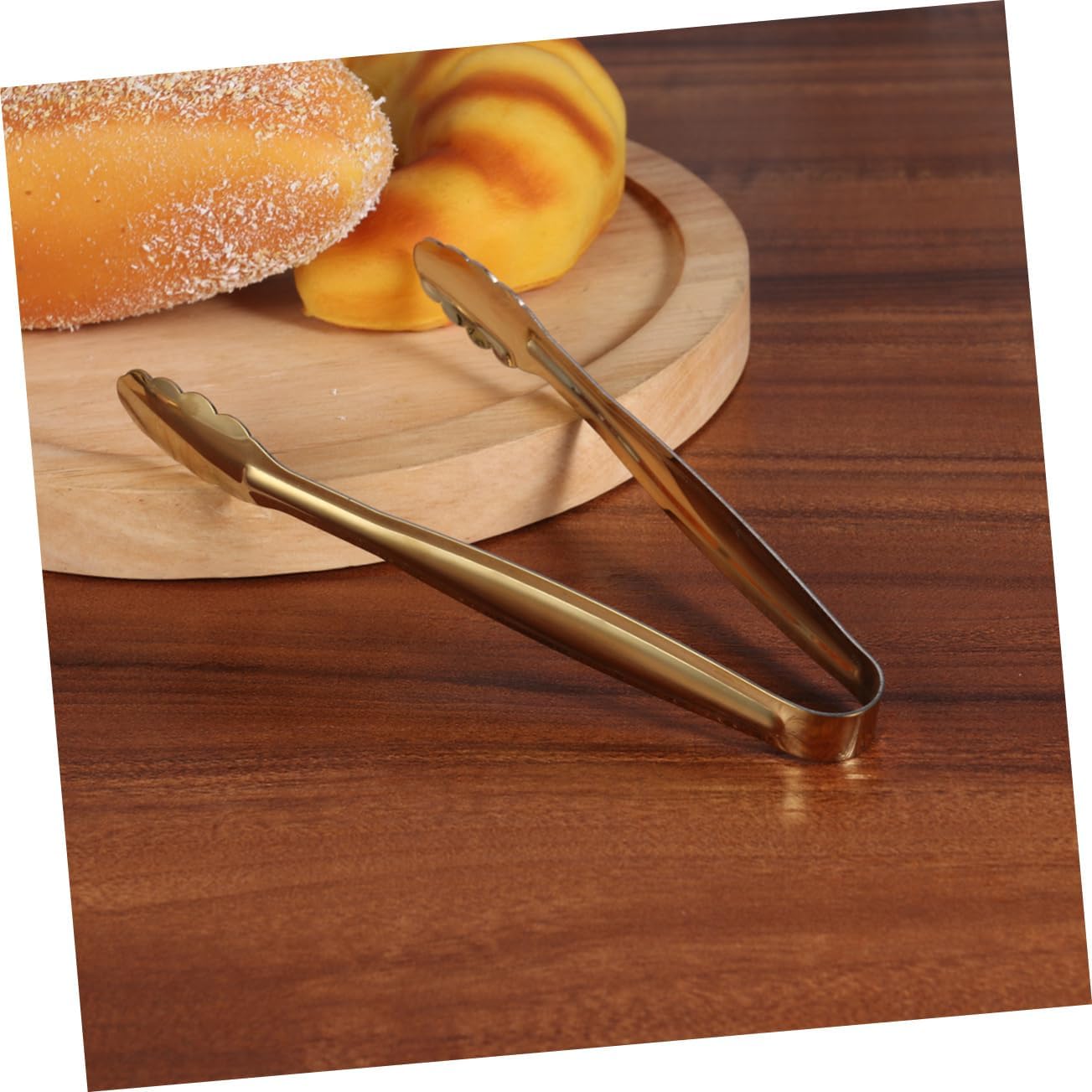 15cm Stainless Steel Food Tongs Ice Cube Clamp Bread Clip Versatile Household Bar Tool Ideal for Buffet Party Camping