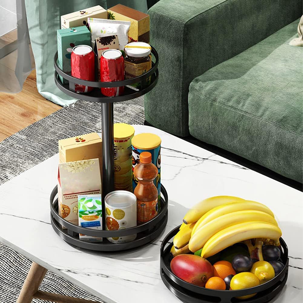 Lazy Susan Organizer Voor Op Het Aanrecht - Roterend Kruidenrek En Specerijen Organizer Met Olierek