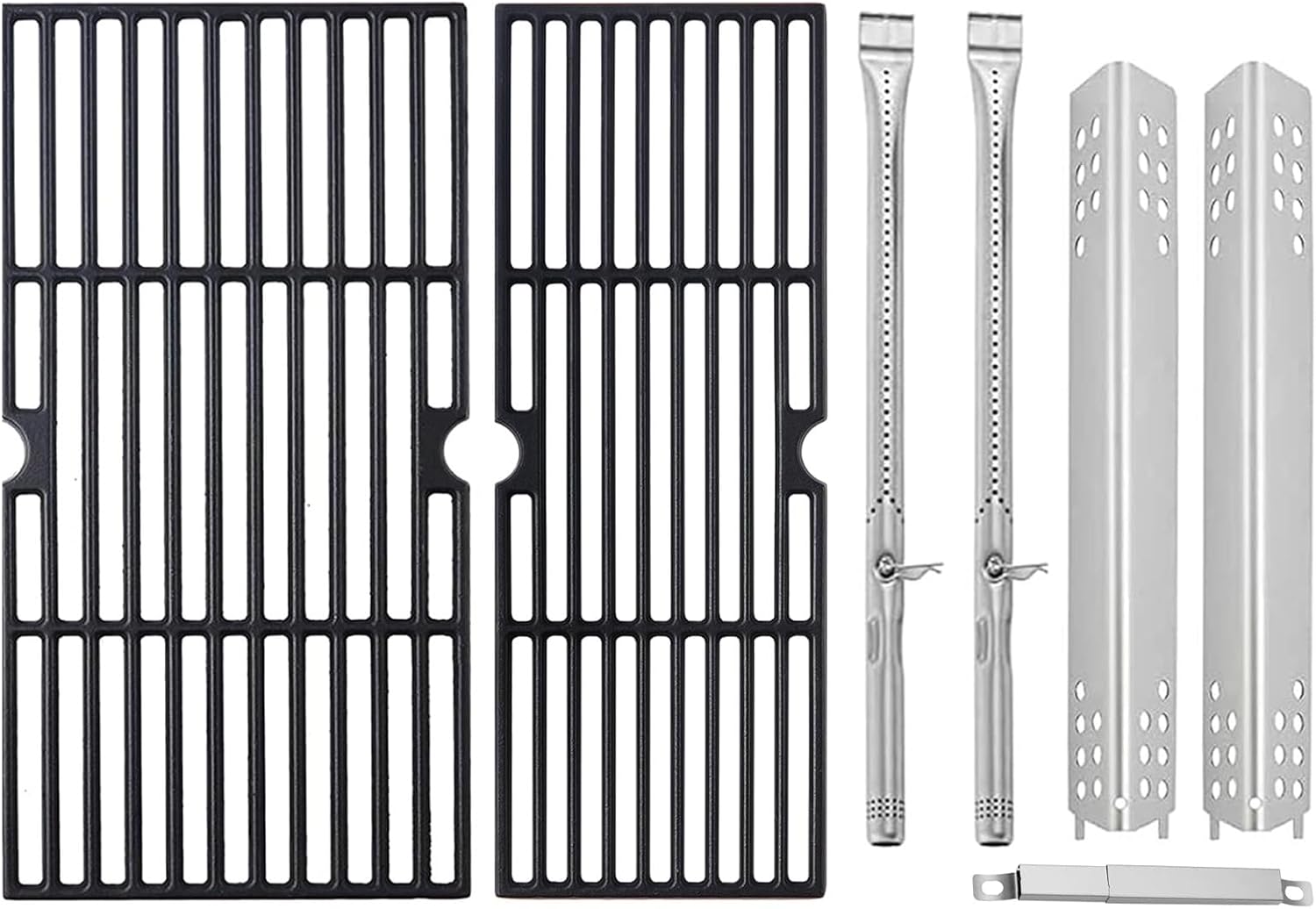 463673519 463625217 Heat Tent and Grates Grill Parts for Charbroil 2 Burner Replacement Parts Heat Shields Grill Grates Burners 463625219 463673617 Char-Broil Performance Gas Heat Plates For 2 burner