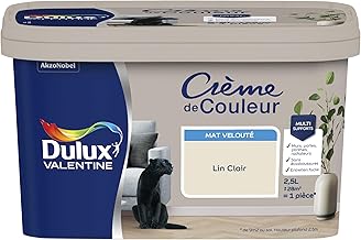 Dulux Valentine Crème de Couleur - Multi-media Interior Paint - Matt Light Linen 2.5 L