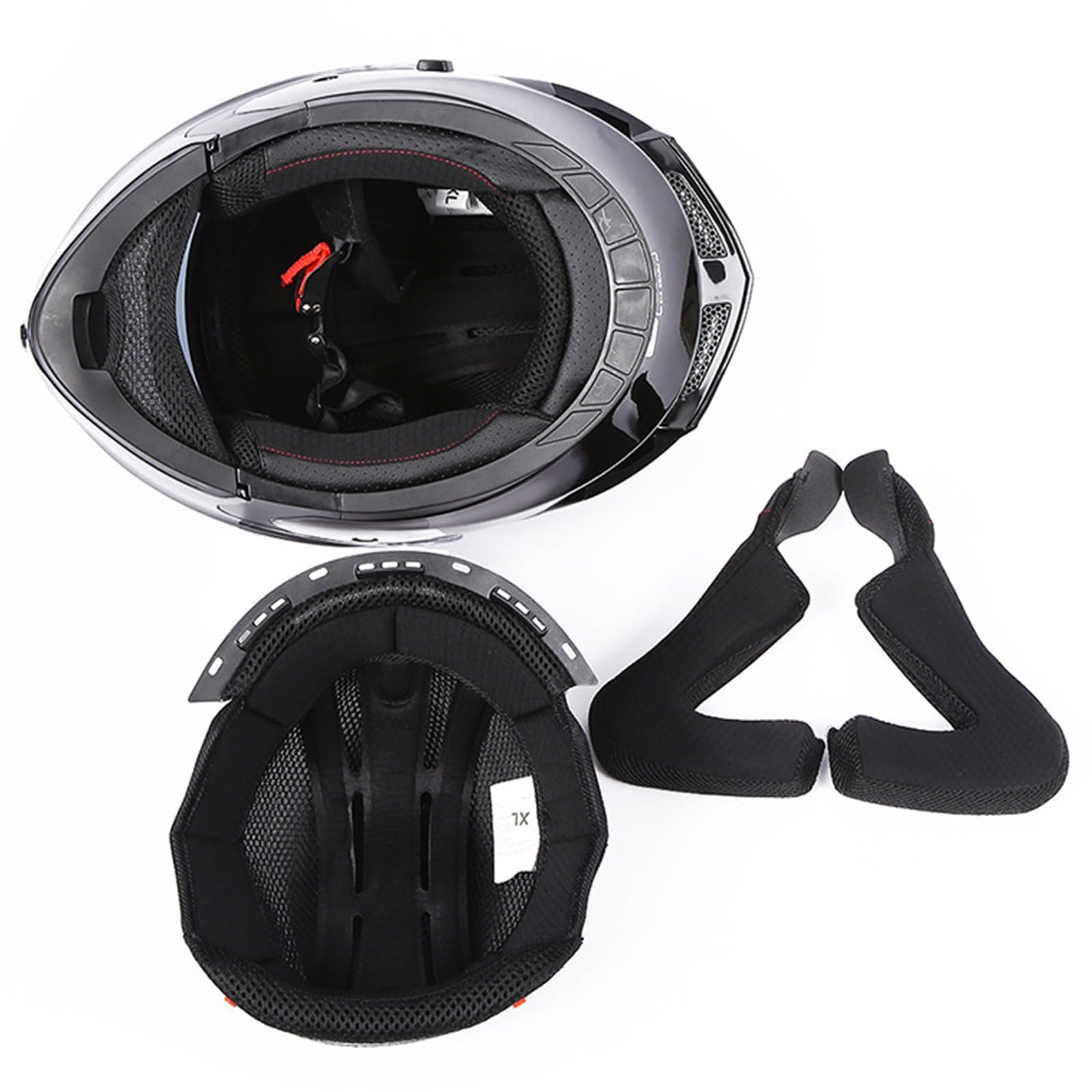 GNIUBBDB Motorrad-Integralhelm – Modularer Klapphelm, ECE/DOT Geprüft, Mit Sonnenvisier & Bluetooth, Größe L (59–60 Cm)