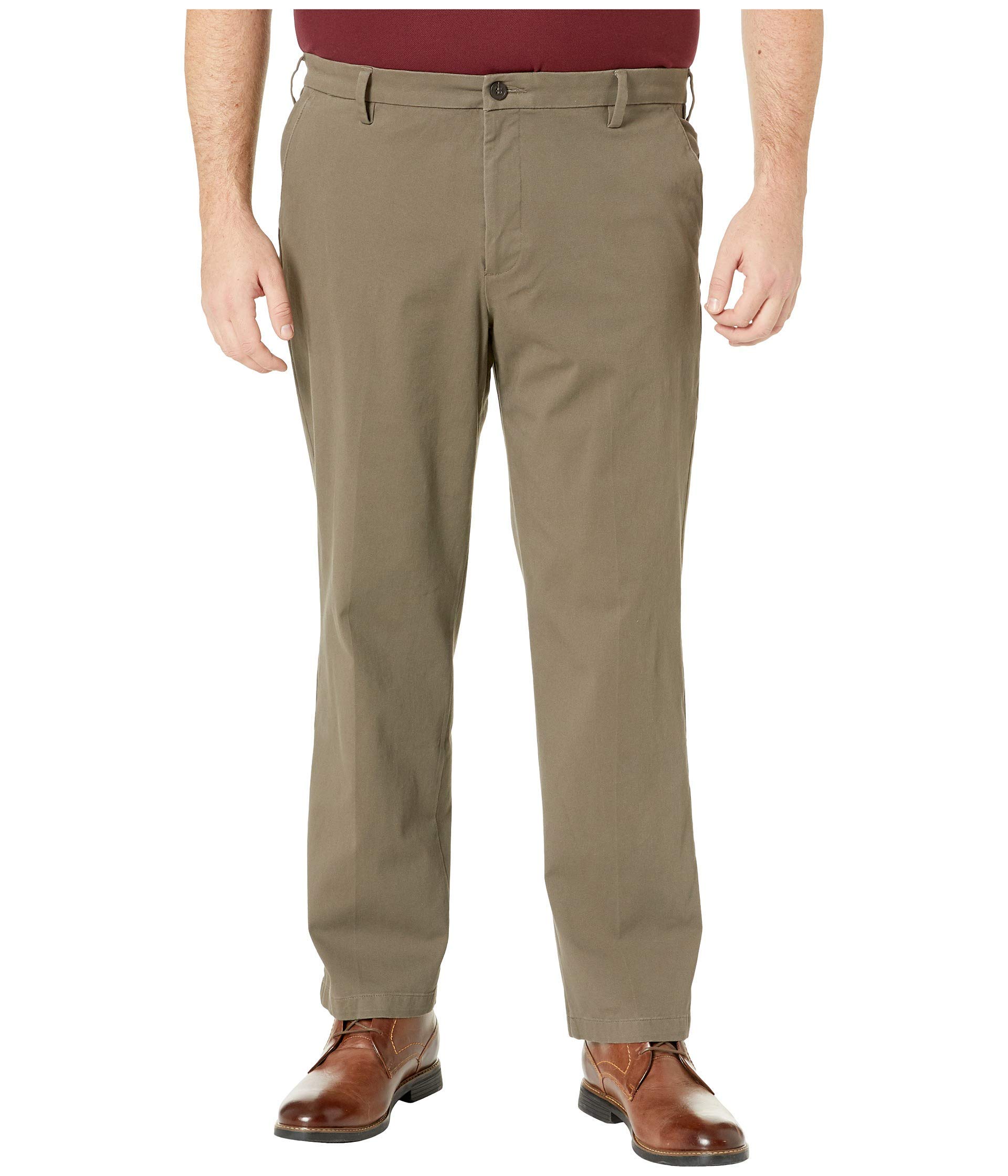 Dockers Men's Classic Fit Workday Khaki Smart 360 Flex Pants (Standard and Big & Tall), Dark Pebble, 48W x 32L
