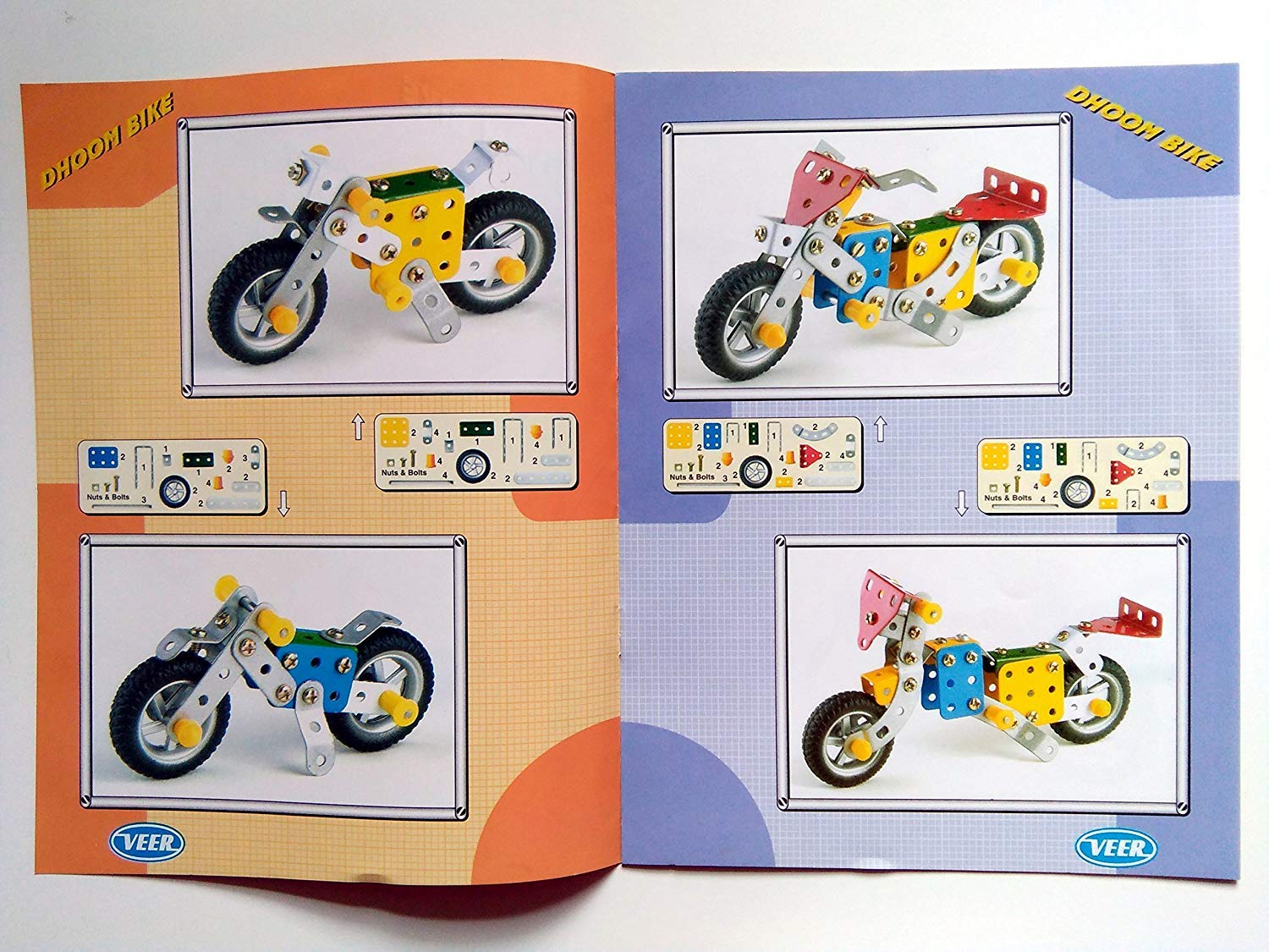 Shopoflux™ Little Engineer Mechanical Kit Dhoom Bike for Juniors (16 Models | 86+ Piece) - Image 5 thumbnail