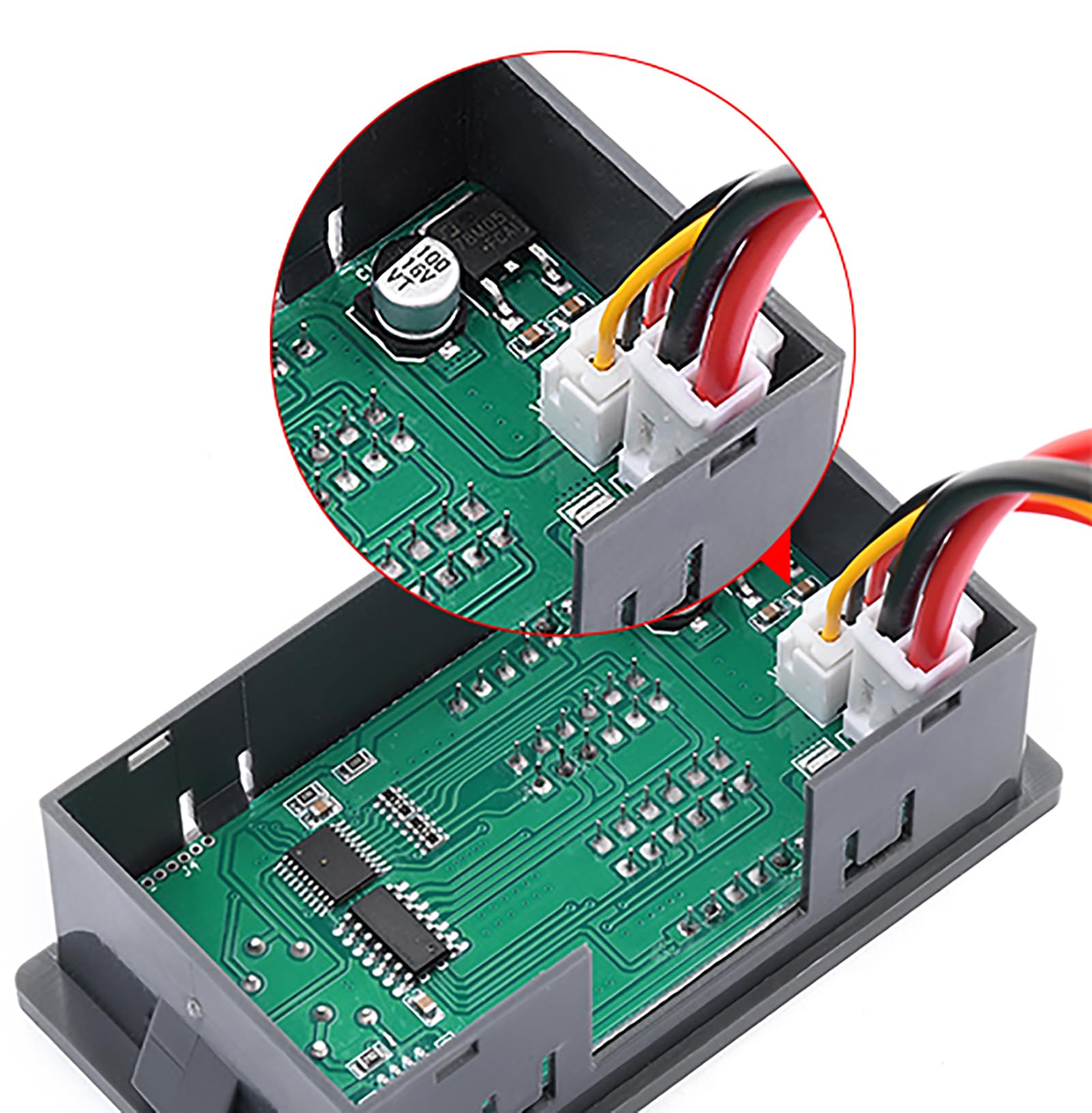 Aideepen Misuratore di Potenza, 3-in-1 Watt Voltometro Amperometro DC 0~100V 10A