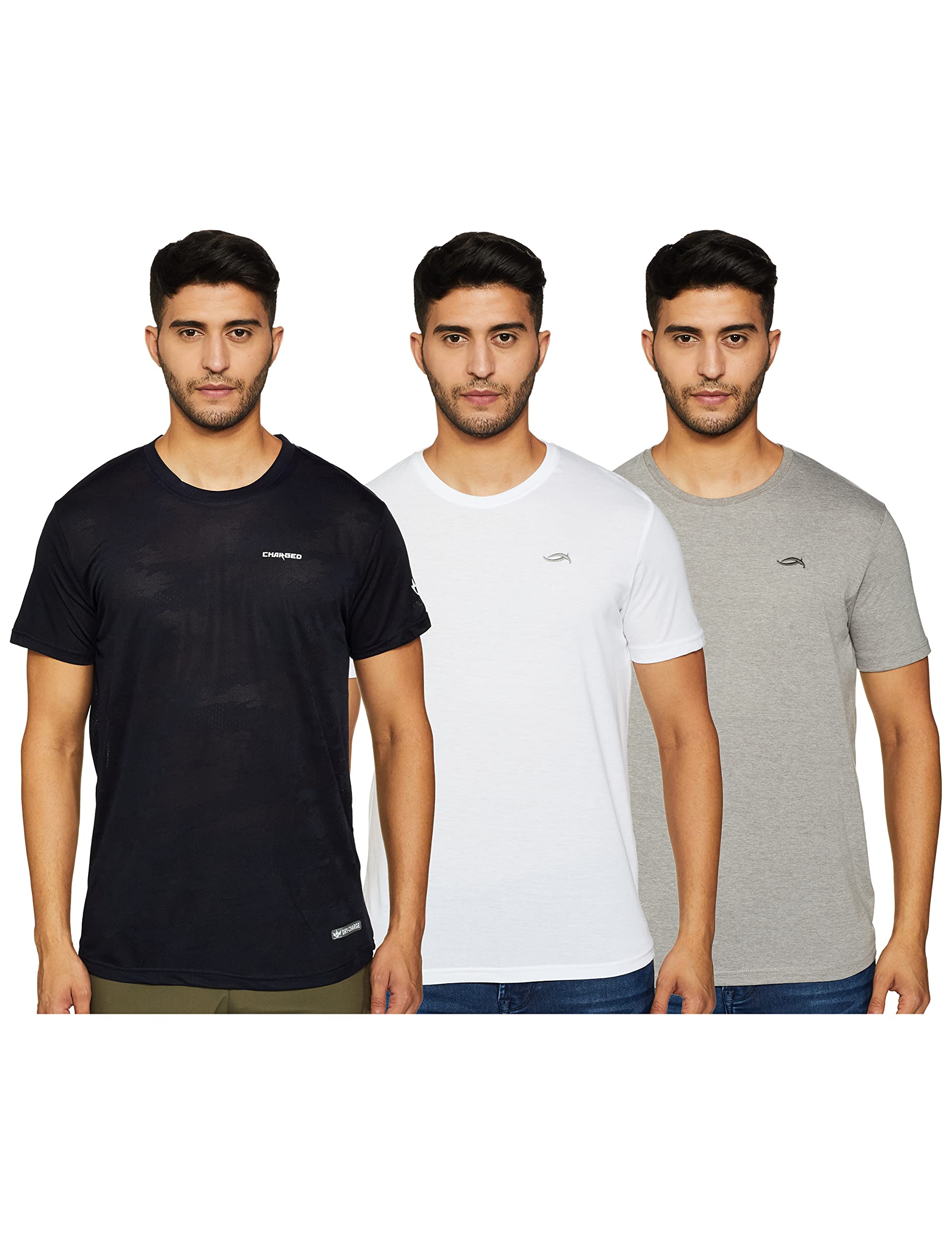 MaxMen's Half Sleeves Regular Fit Solid V-Neck Lounge T-Shirt- Pack of 3