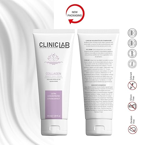 Miniatura 7 de ClinicLab Crema de colágeno para la cara con ácido hialurónico y vitamina E - Crema hidratante facial de cuello para mujeres y hombres - Cuidado