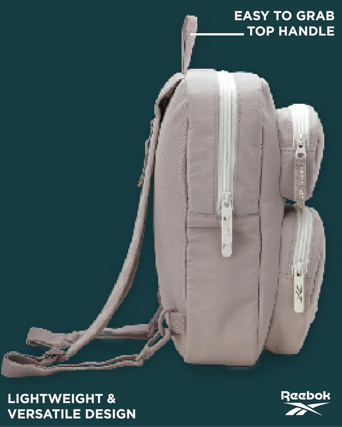 Reebok Unisex Crossbody Sling Bags – Compact Convertible Strap Cross Body Bag Travel Sling Bag - Gym & Travel Essential, Size One Size, Mikayla Stucco - Image 4