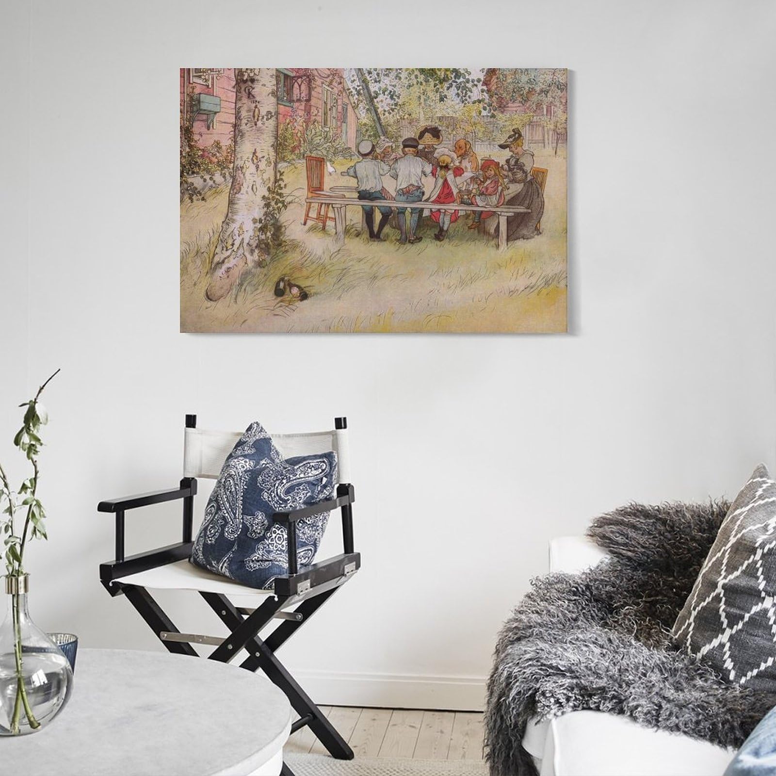Amazon.co.jp: Carl Larssonカール・ラーション《大きな白樺の下での