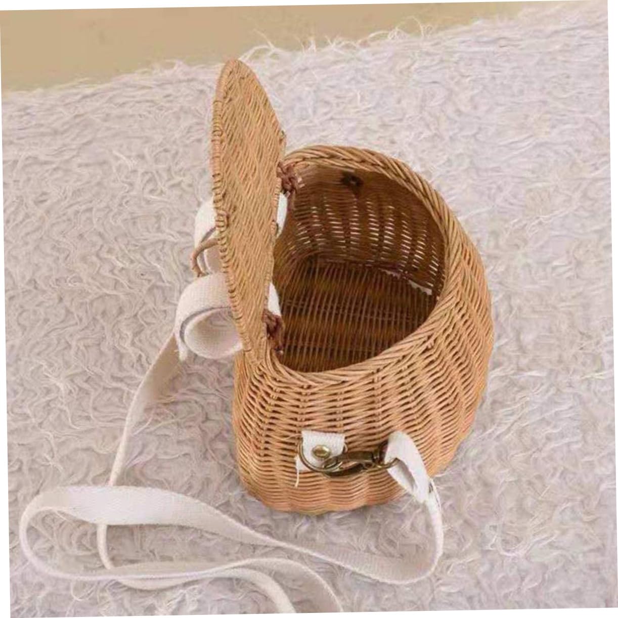POPETPOP 2 Pièces Panier De Vélo Panier De Vélo pour Enfants Paniers De Rangement avec Couvercles Panier De Vélo avec Couvercle Panier De Vélo en Osier De Pique- Vélo Vélo pour