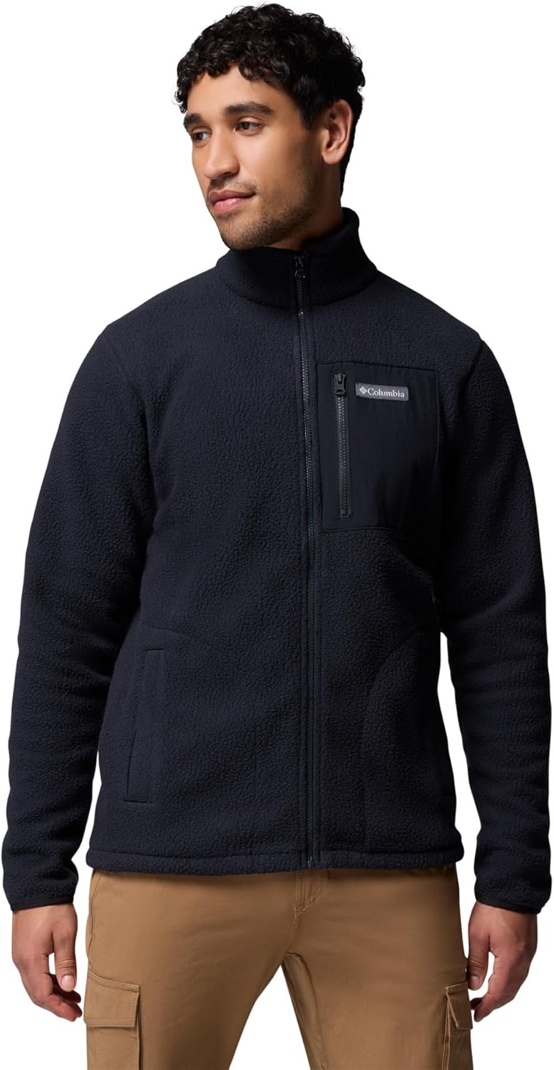 Columbia mens Jasper Ridge Pebbled Full Zip Fleece