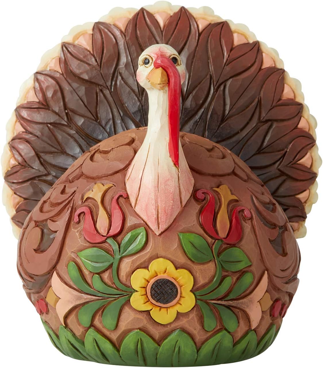 Jim Shore Heartwood Creek Harvest Turkey Feast Mode Figurine, 6.1 Inch, Multicolor
