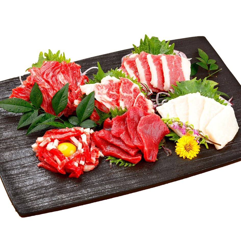 馬刺しページ Amazon.co.jp: 【ふるさと納税】【国産】熊本馬刺し 280g/560g 贅沢6種
