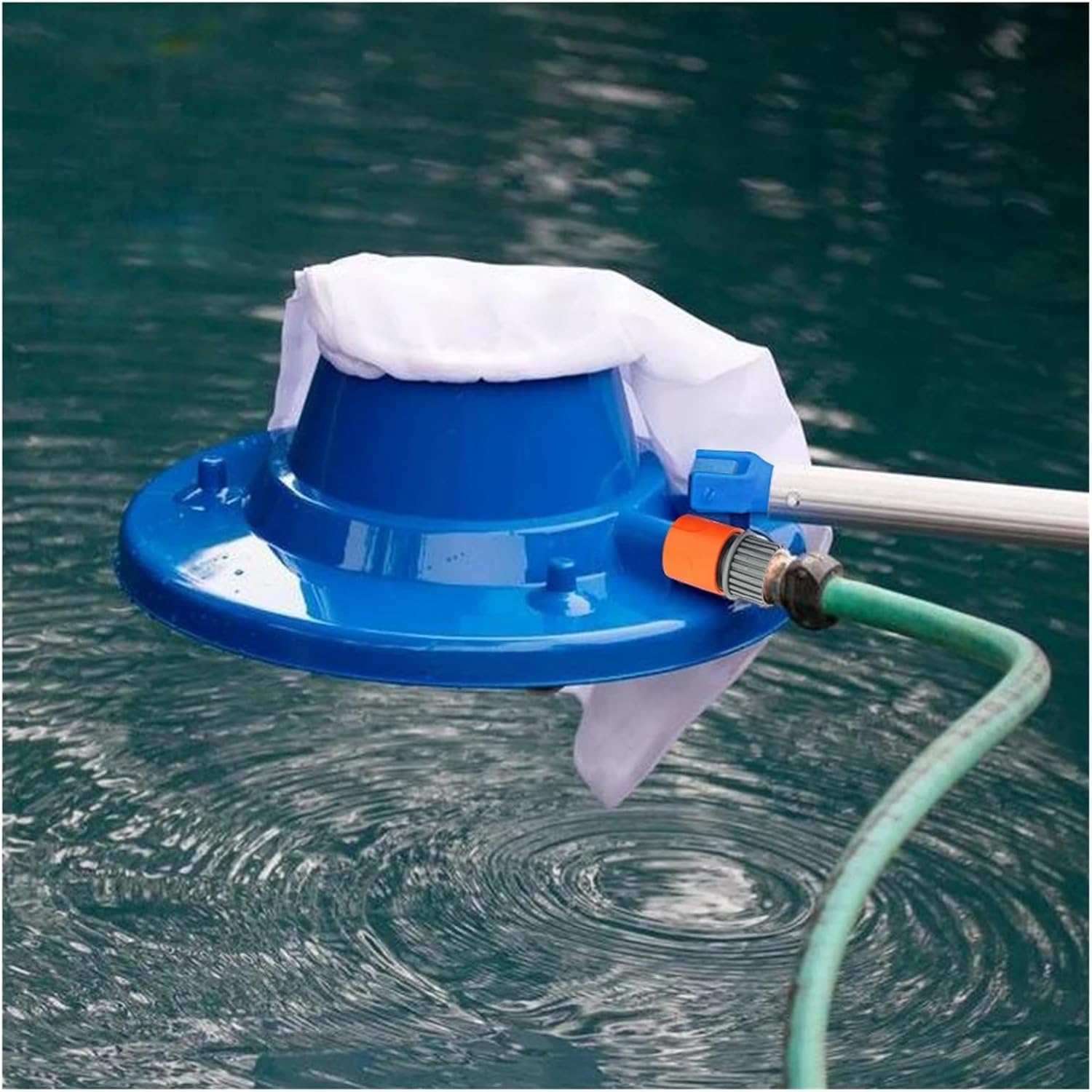 Pool Vacuum Brush Head with Mesh Bag Swimming Pool Cleaning Tools Pool Cleaning Vacuum Cleaner Suction Head Pool Accessories