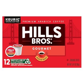 Hills Bros. Keurig K-Cup Pods - Gourmet Blend, 12 K-Cup Pods