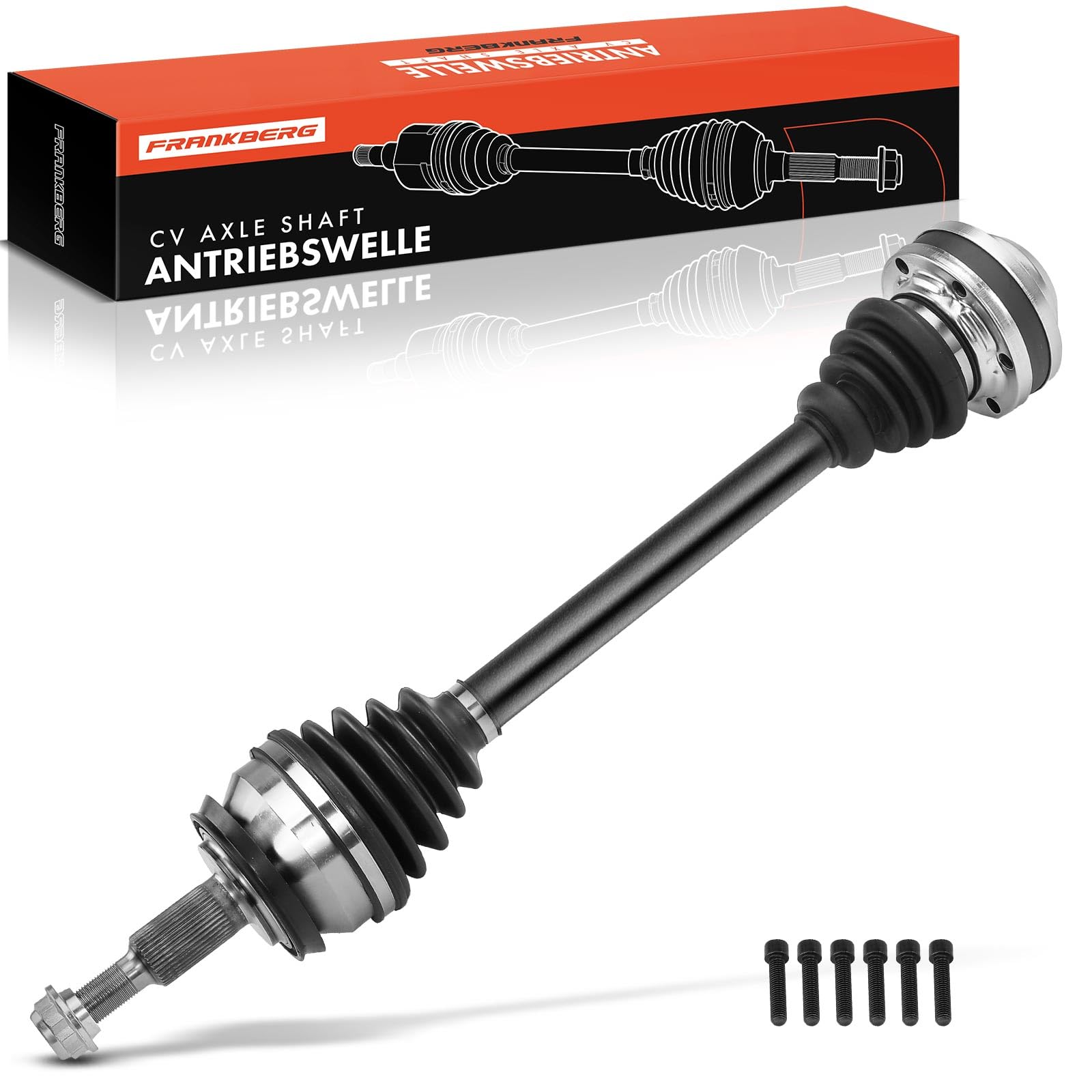 Frankberg Eje de transmisión eje de transmisión manual 7E0407451X | Sin anillo Sensor de Velocidad de las Ruedas Sensor ABS, Al frente